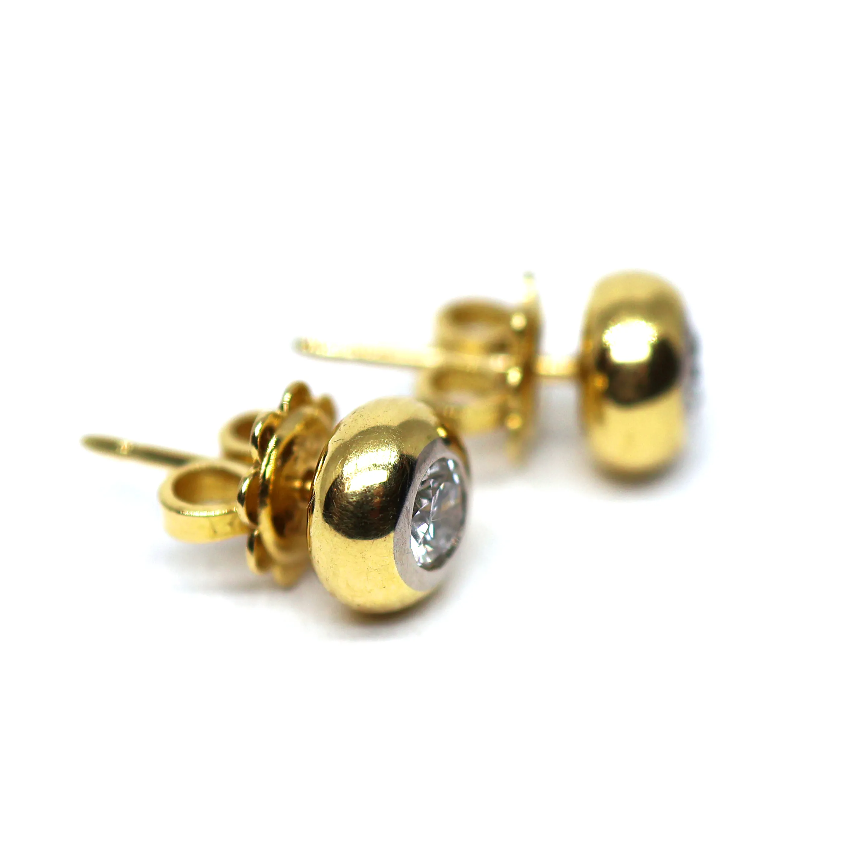 Zlaté náušnice s brilianty 0,44ct - 3