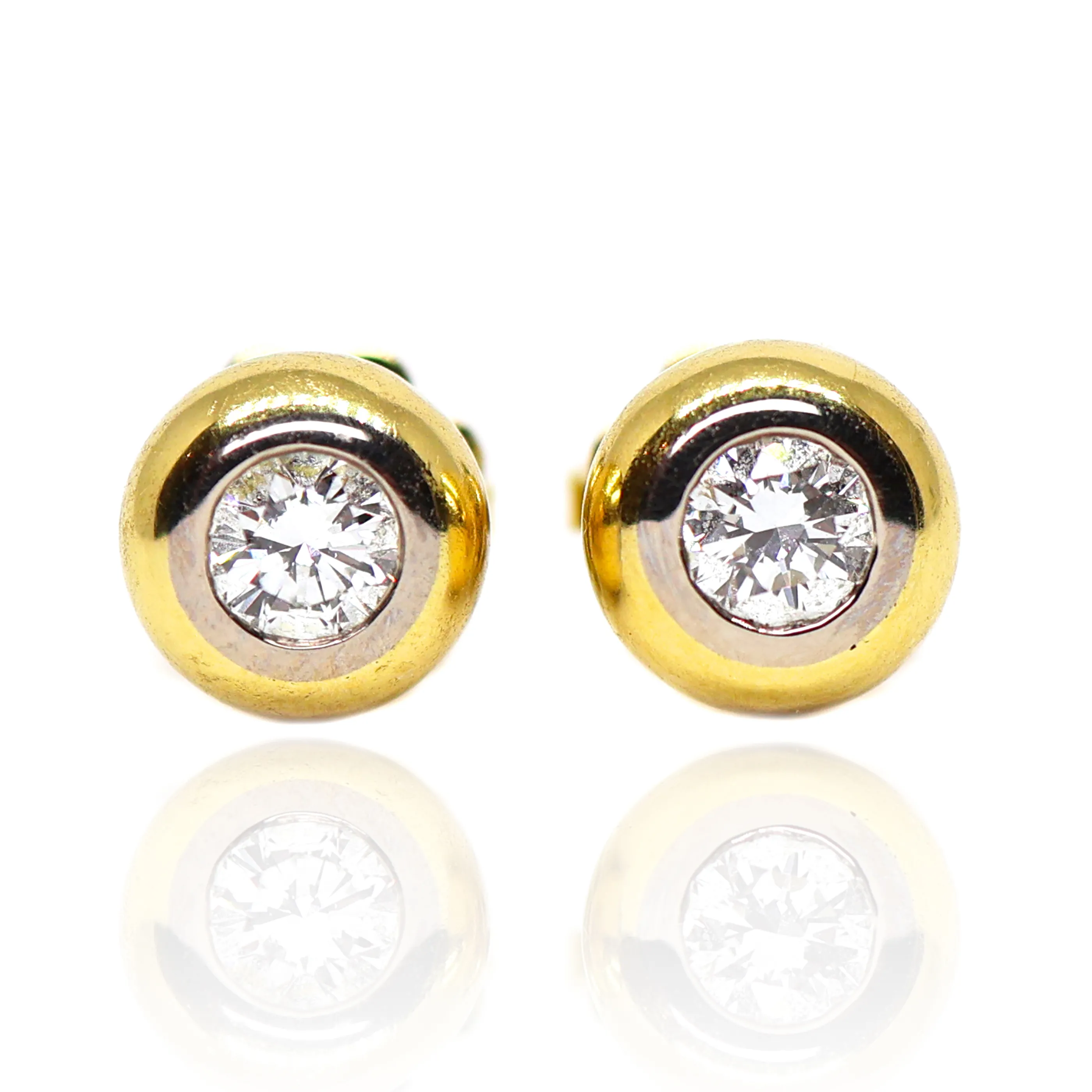 Zlaté náušnice s brilianty 0,44ct - 2