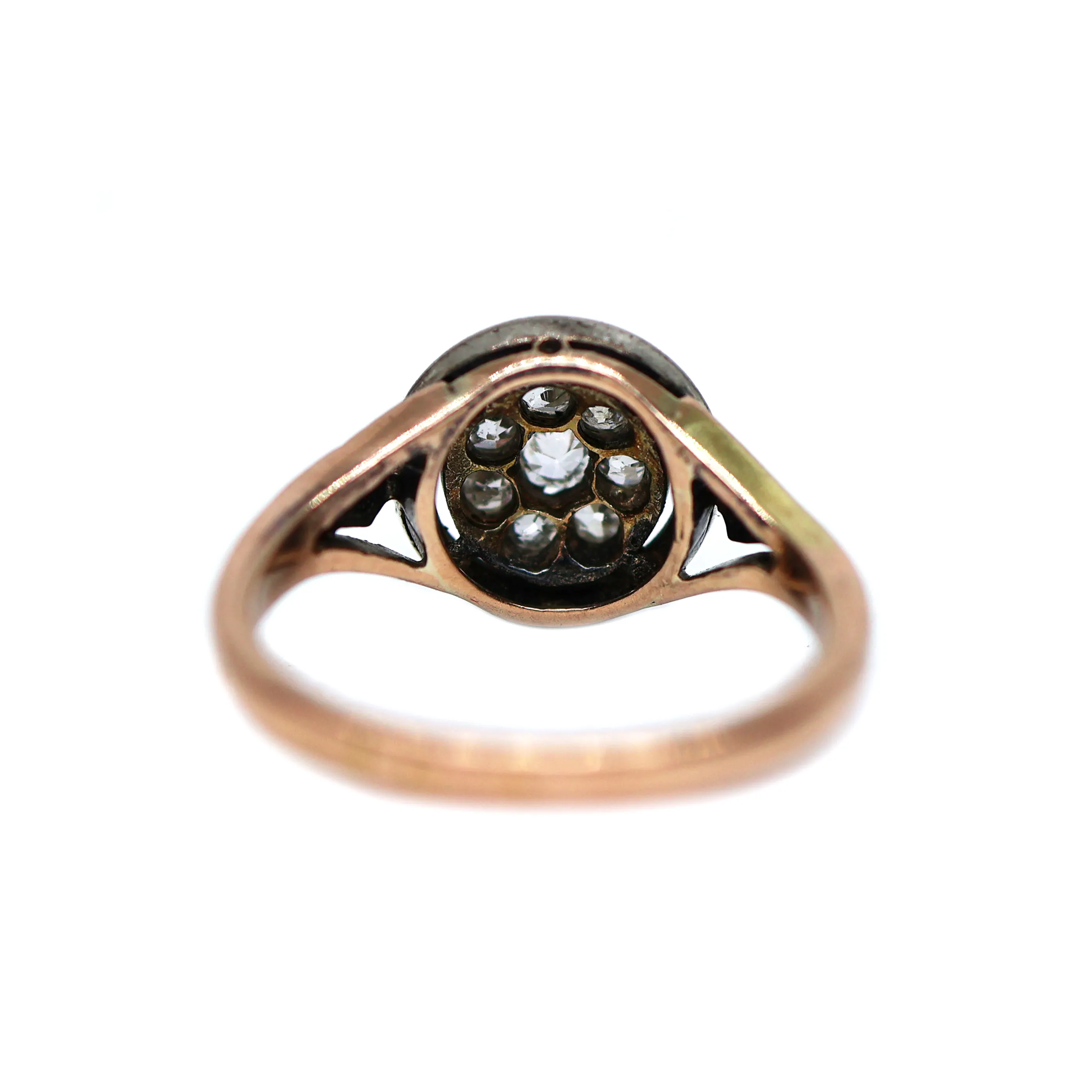 Art Deco zlatý prsten s diamanty 0,20ct - 4