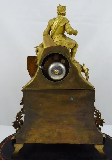 Zlacené bronzové stolní hodiny – Heltzel, Bruges - 3