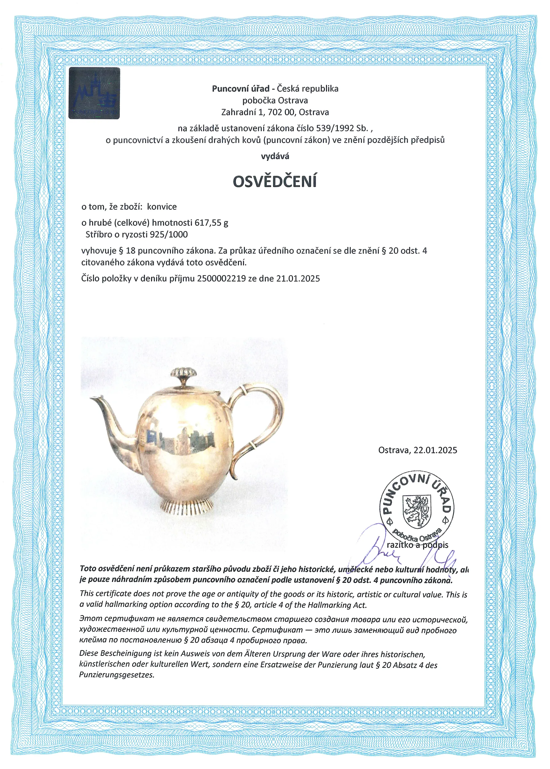 Stříbrná souprava – (2286,9g) - 7