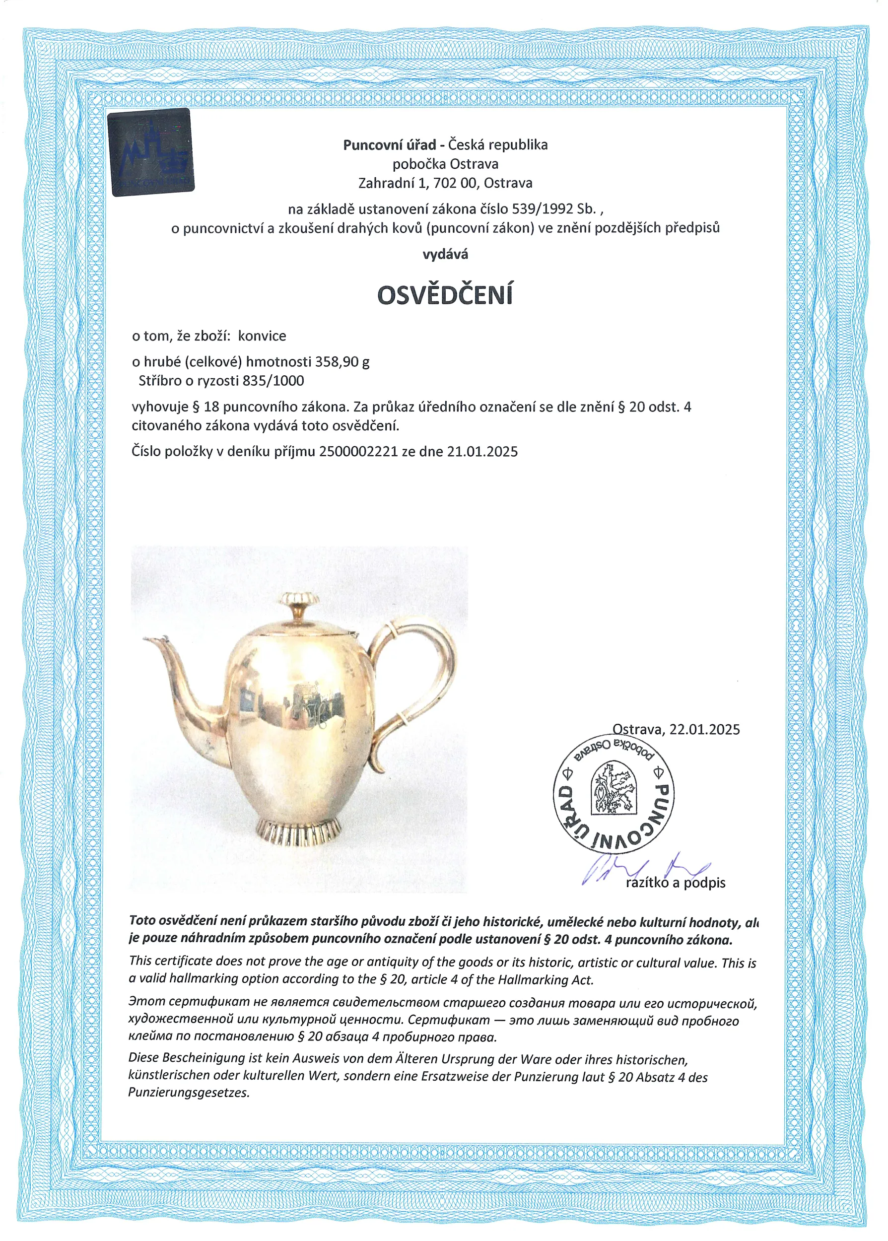 Stříbrná souprava – (2286,9g) - 8