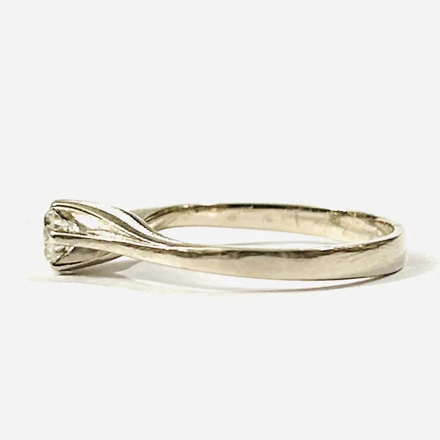 Zlatý prsten s diamantem 0,28 ct - 3