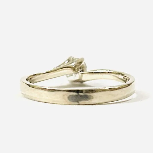 Zlatý prsten s diamantem 0,28 ct - 5