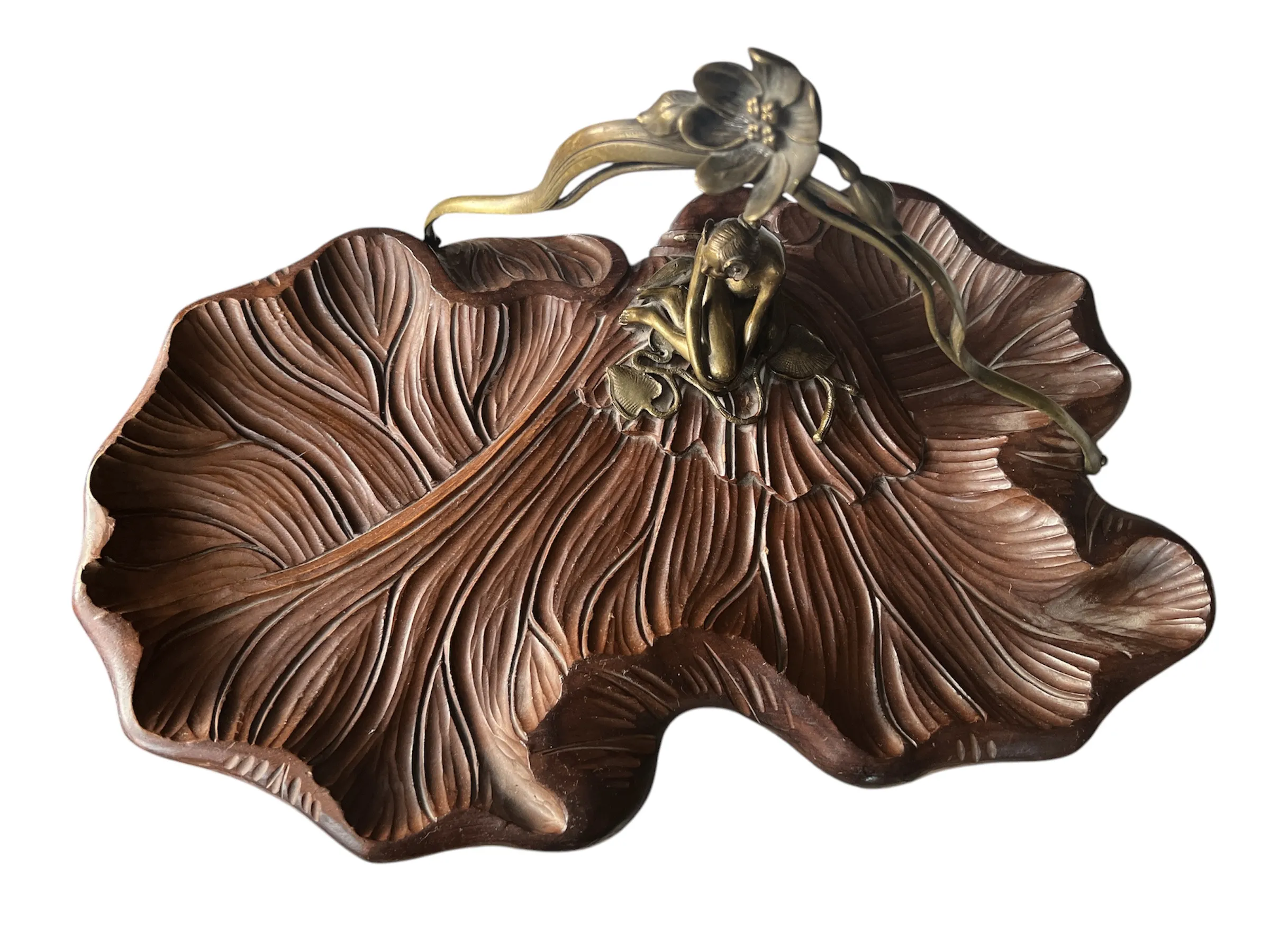 Secesní figurální nástolec – bronz - 4