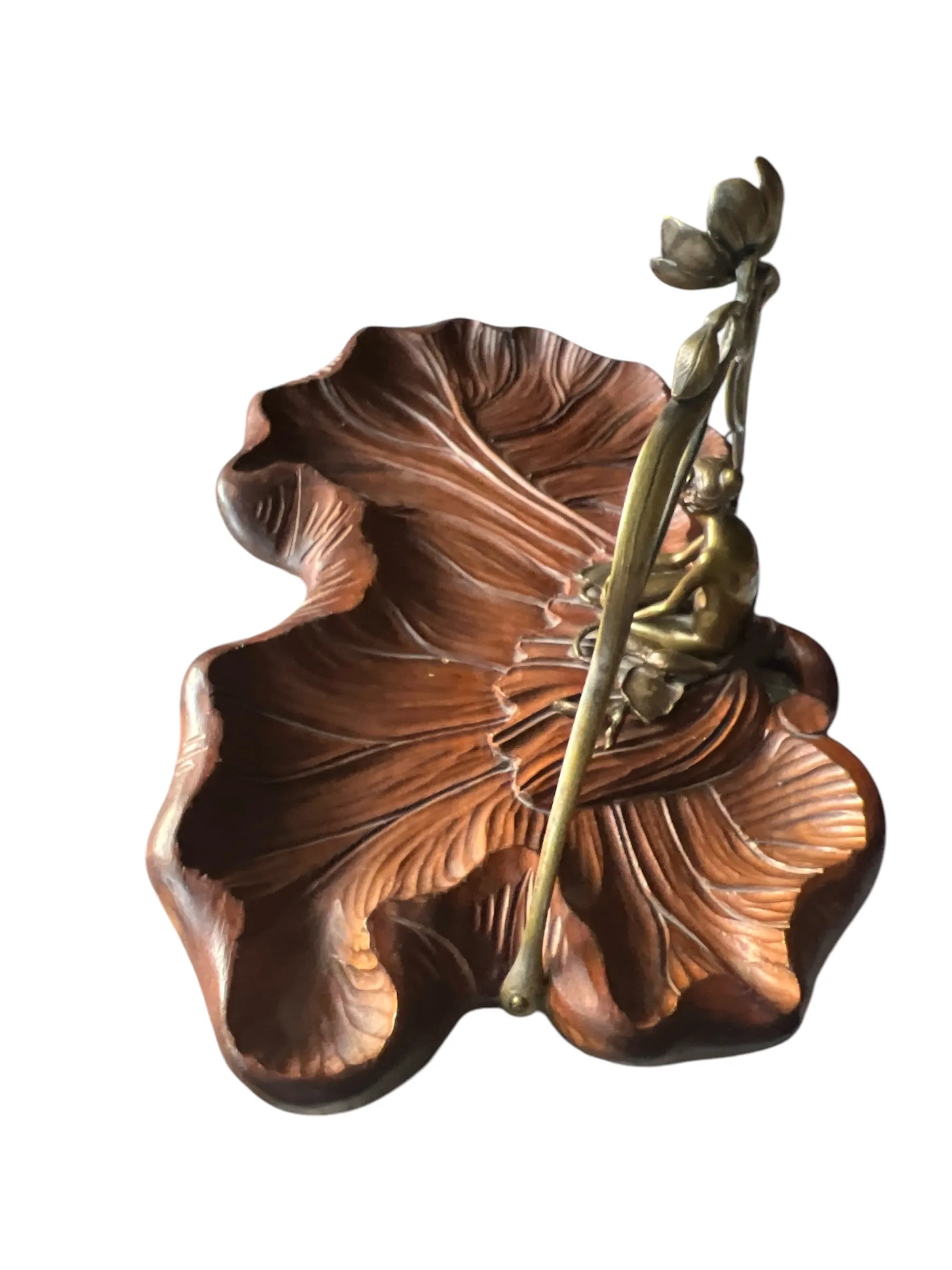 Secesní figurální nástolec – bronz - 6