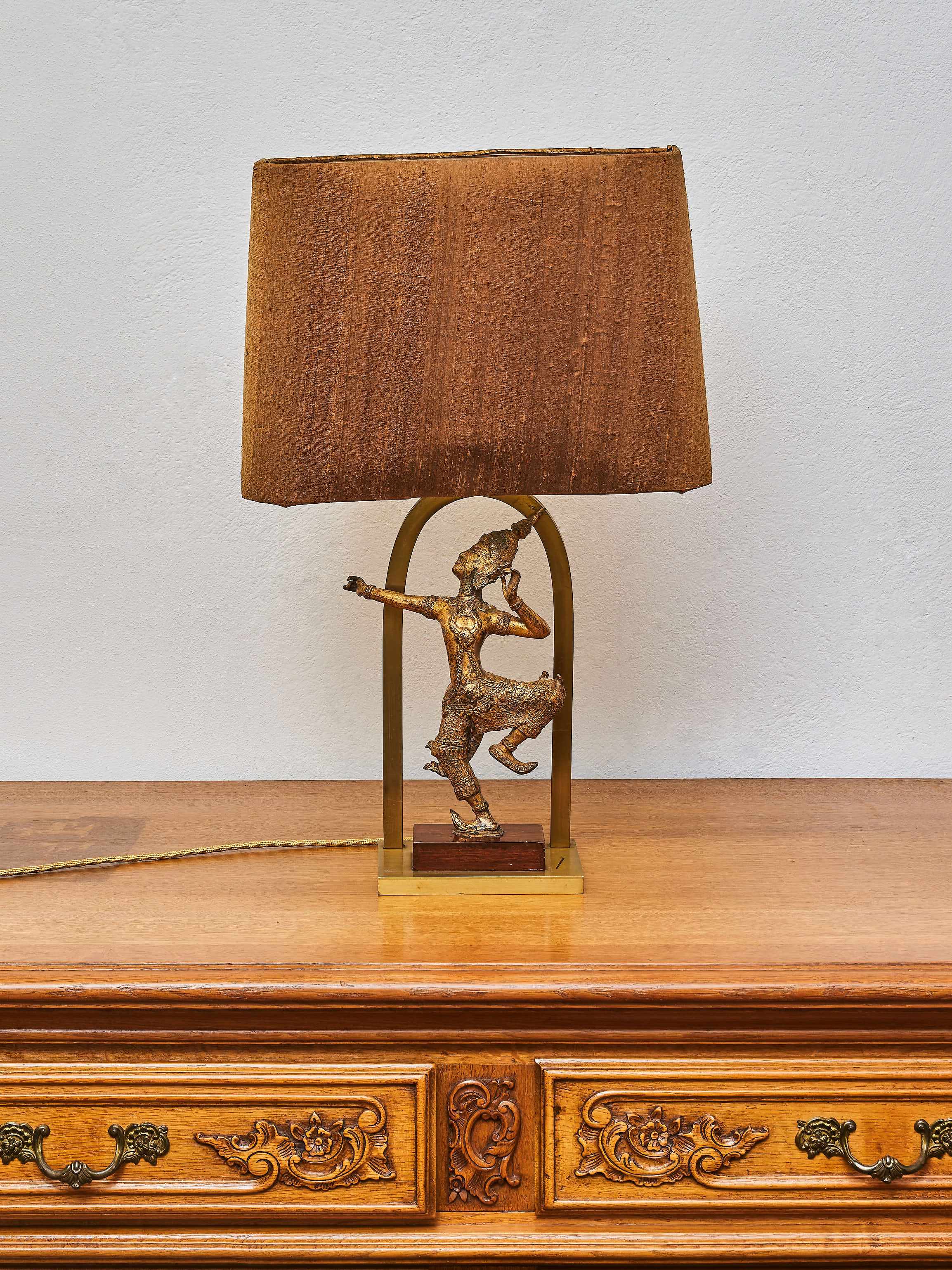 Vintage stolní lampa Shiva – Thajsko - 3