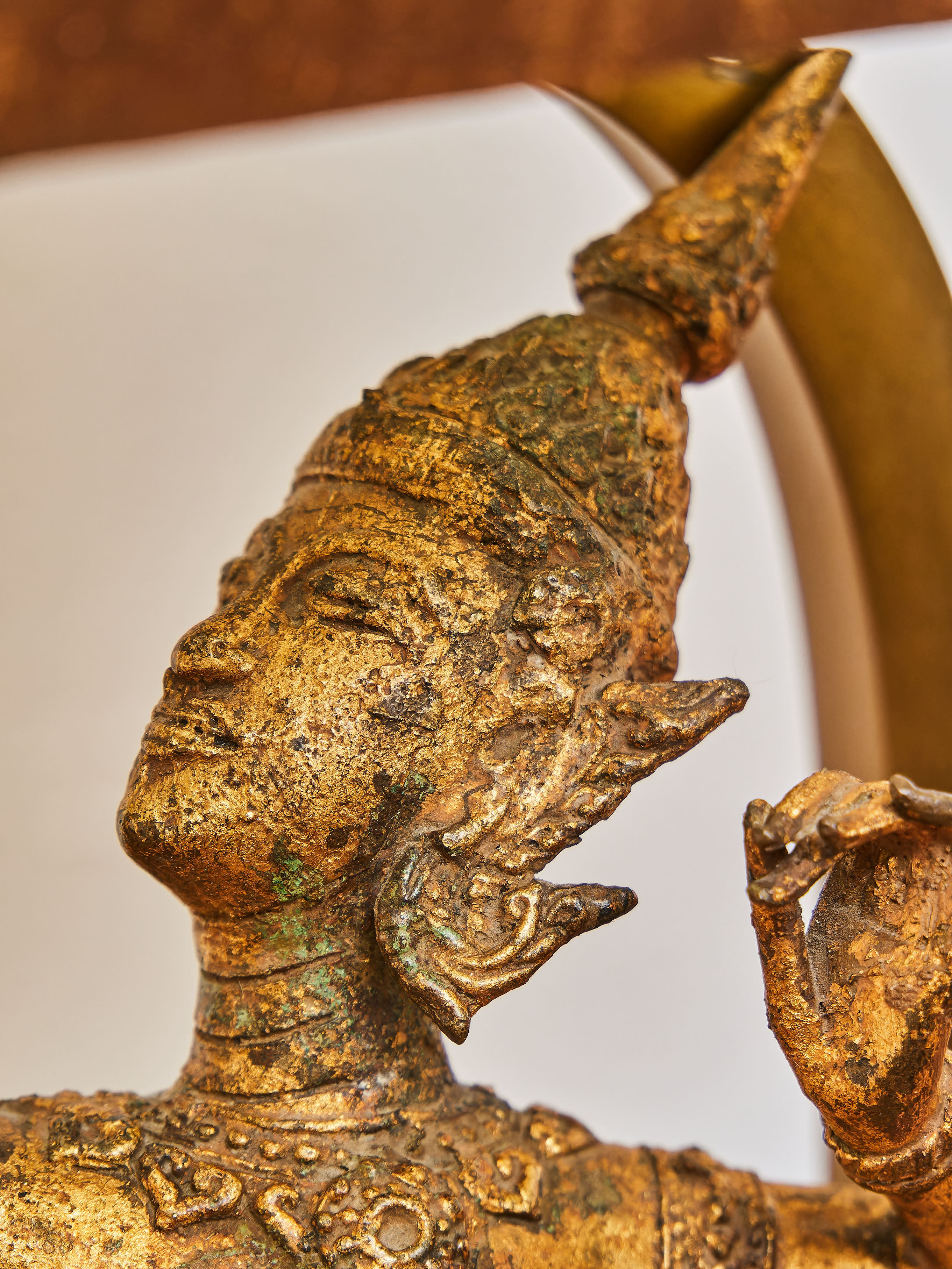 Vintage stolní lampa Shiva – Thajsko - 8