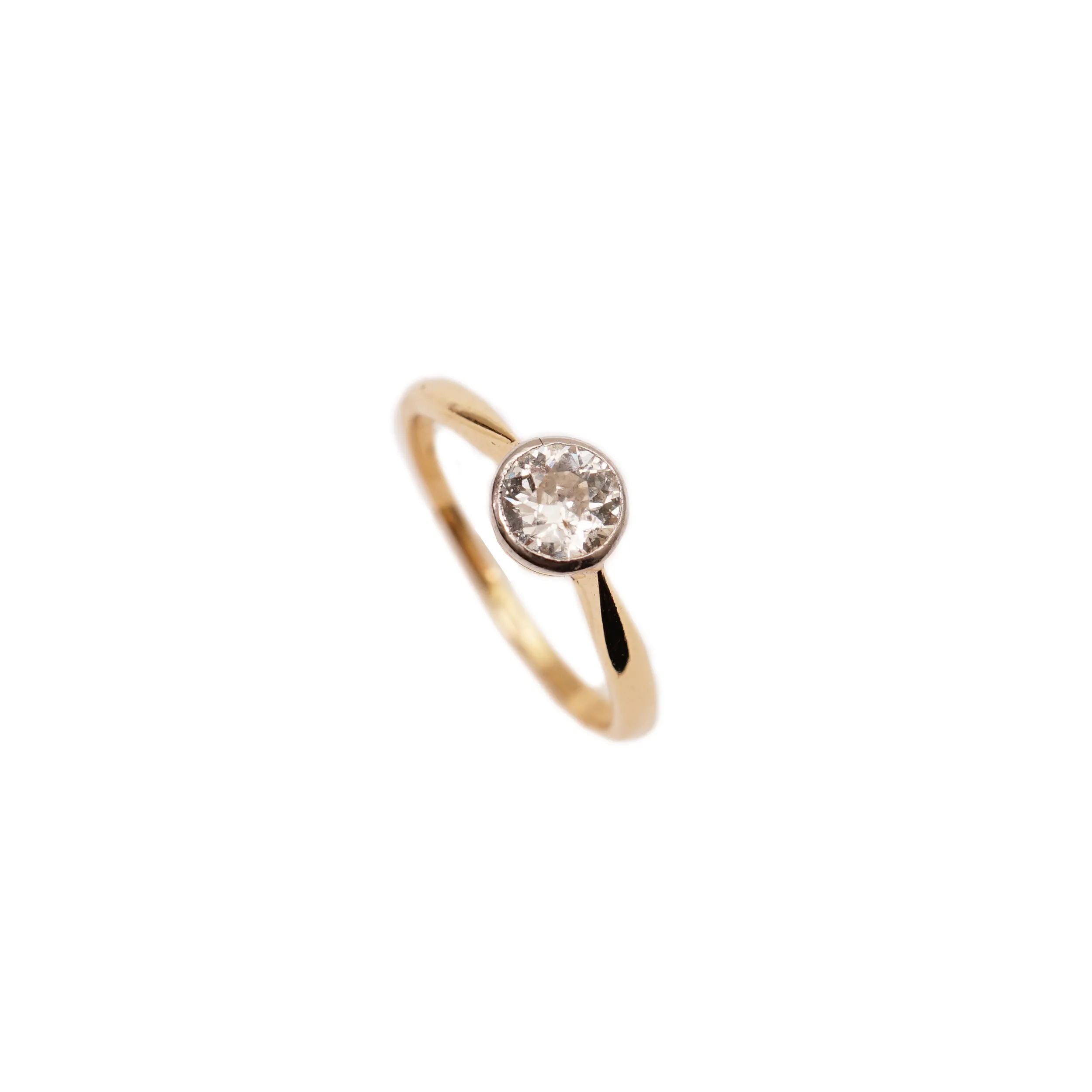 Zlatý prsten s diamantem 0,63 ct - 1