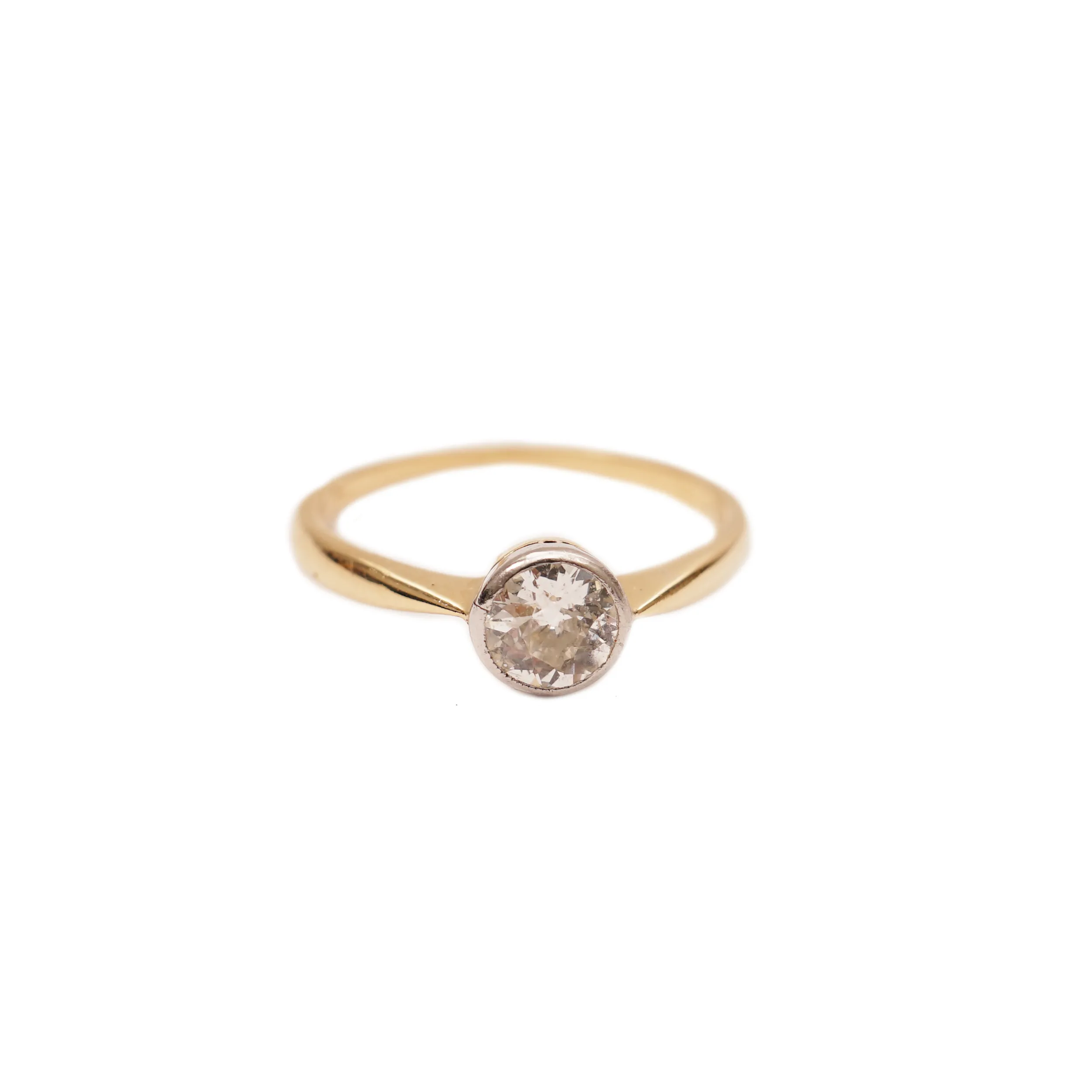 Zlatý prsten s diamantem 0,63 ct - 2