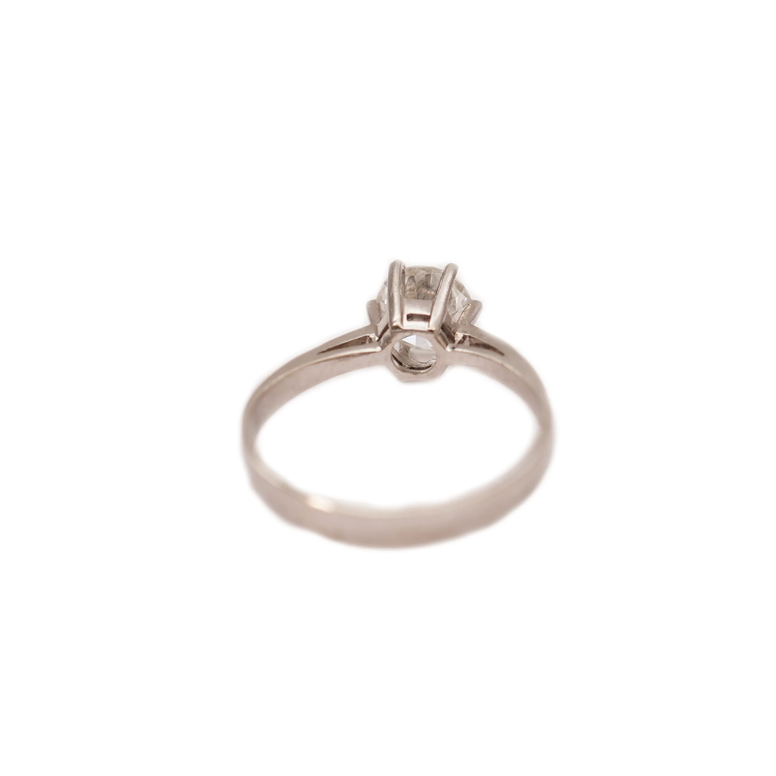 Zlatý prsten s briliantem 1,12 ct, vzácně bílý / certifikát / - 4