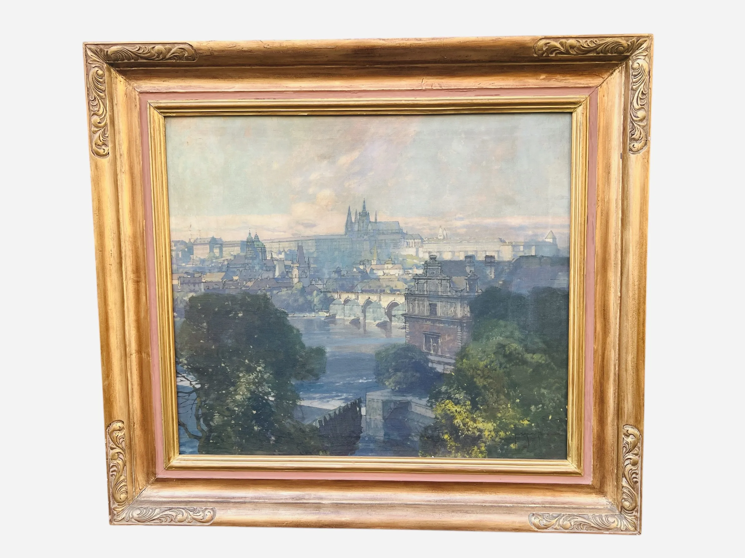 Jaroslav Šetelík – Pohled na Pražský hrad