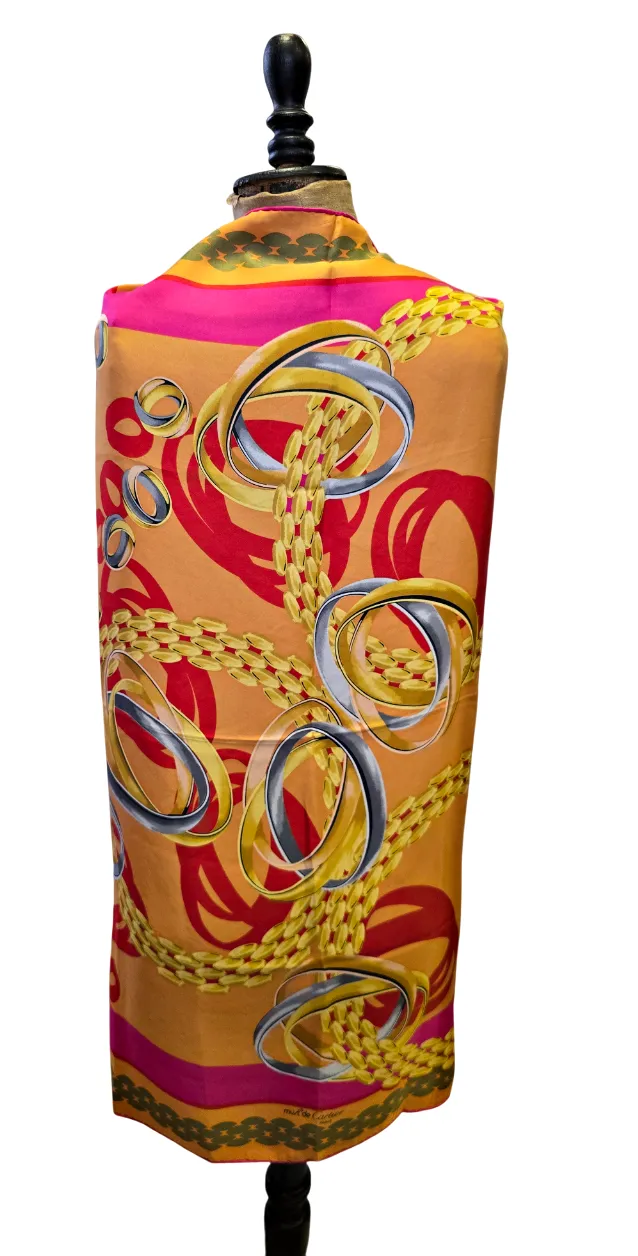 Šátek Cartier oranžový - 6