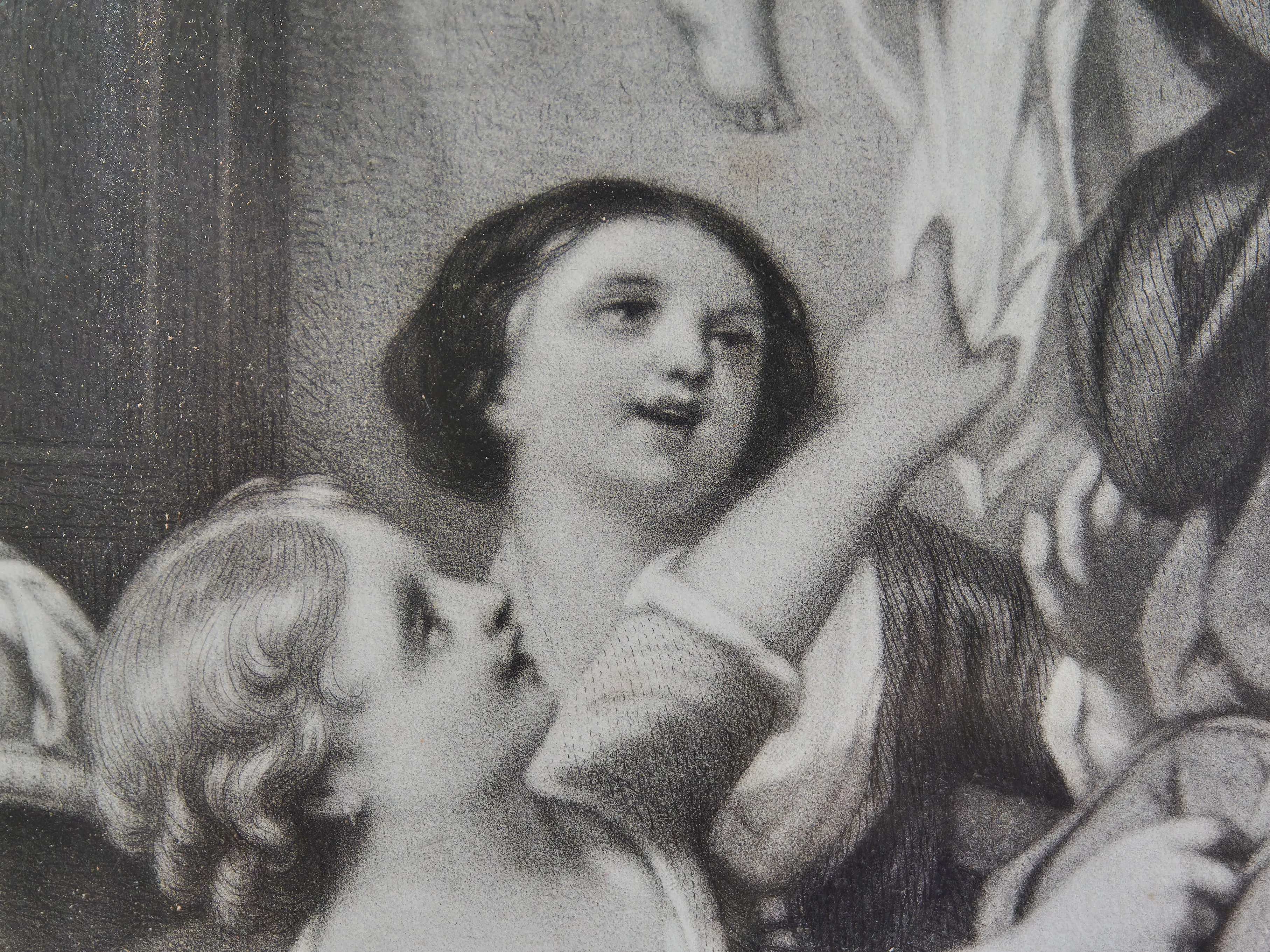 Mědirytina domácí štěstí signovaná - 4