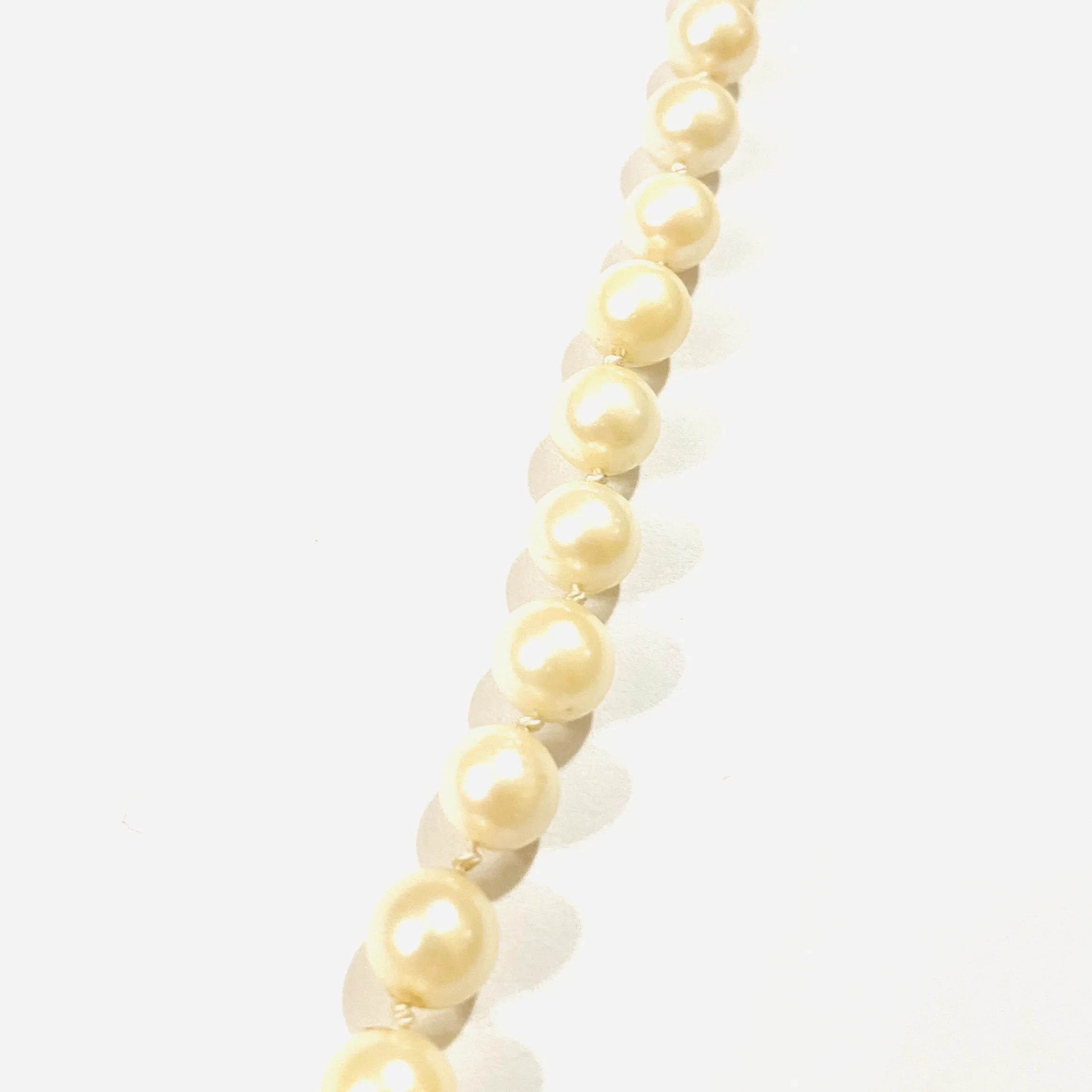 Perlový náhrdelník se stříbrným zapínáním - 3