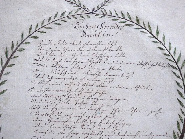 Dopis slečně z roku 1793 - 3