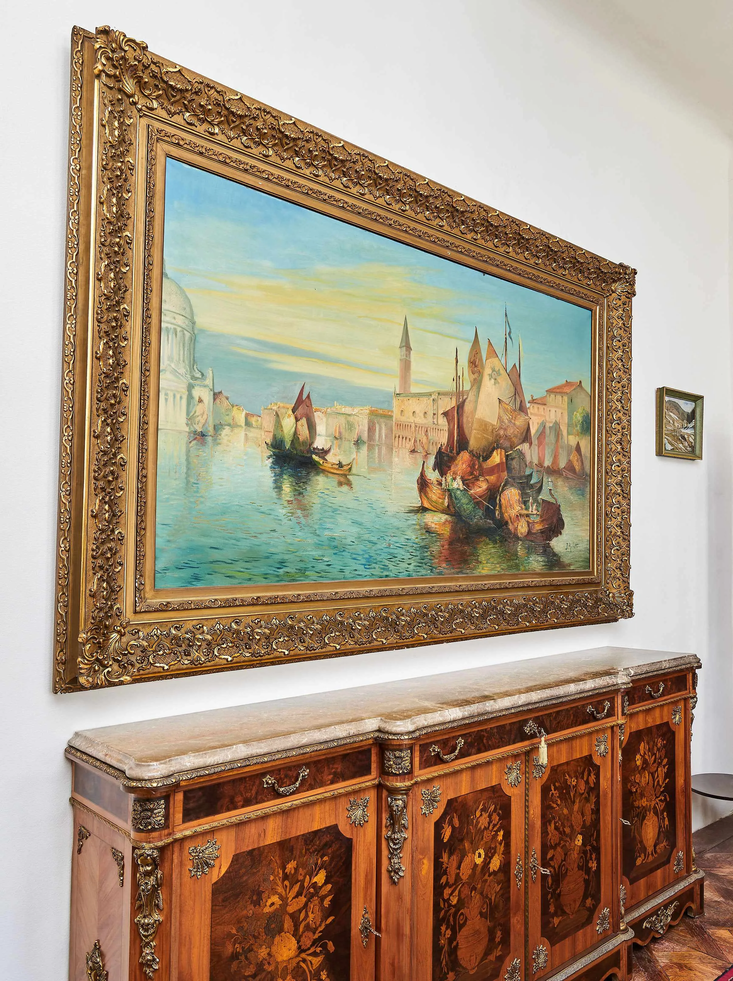 Monumentální olejomalba Benátky – J. Arlotta - 3