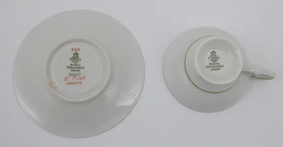 Tirschenreuth – Moka zlacený šálek s květy - 4