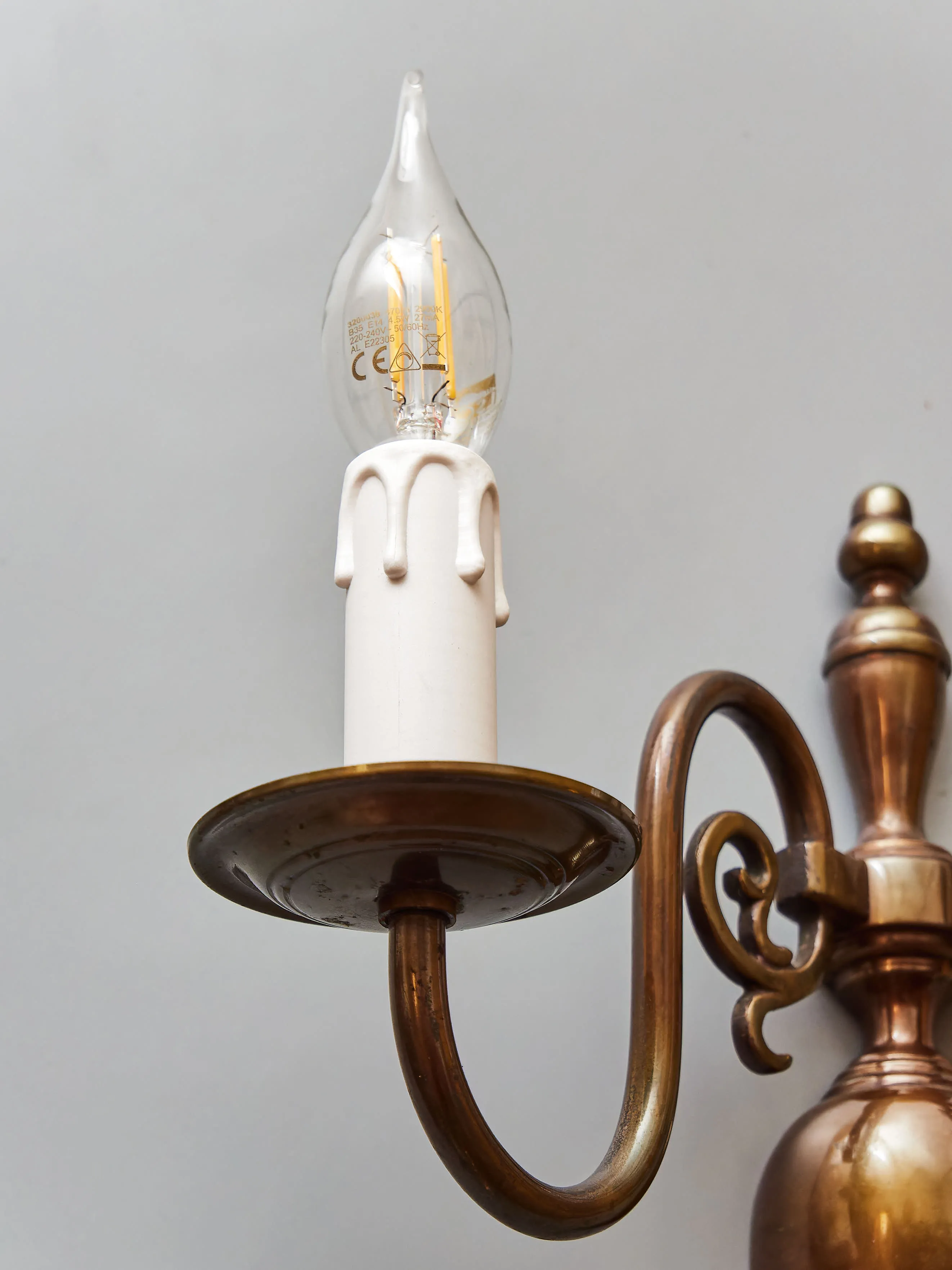 Párové vlámské apliky – nástěnné lampy - 8