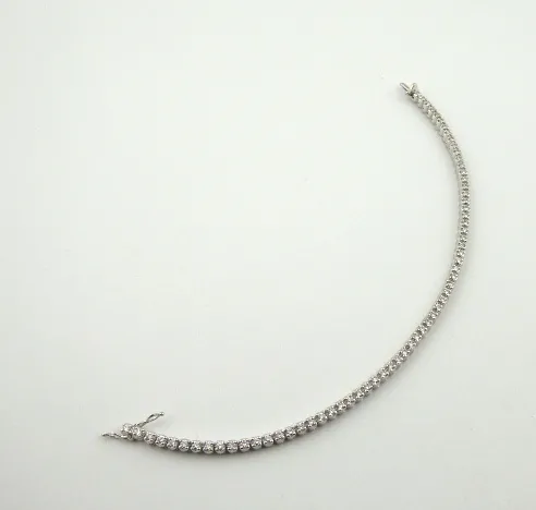 Zlatý tenisový diamantový náramek – 1,30 ct - 5