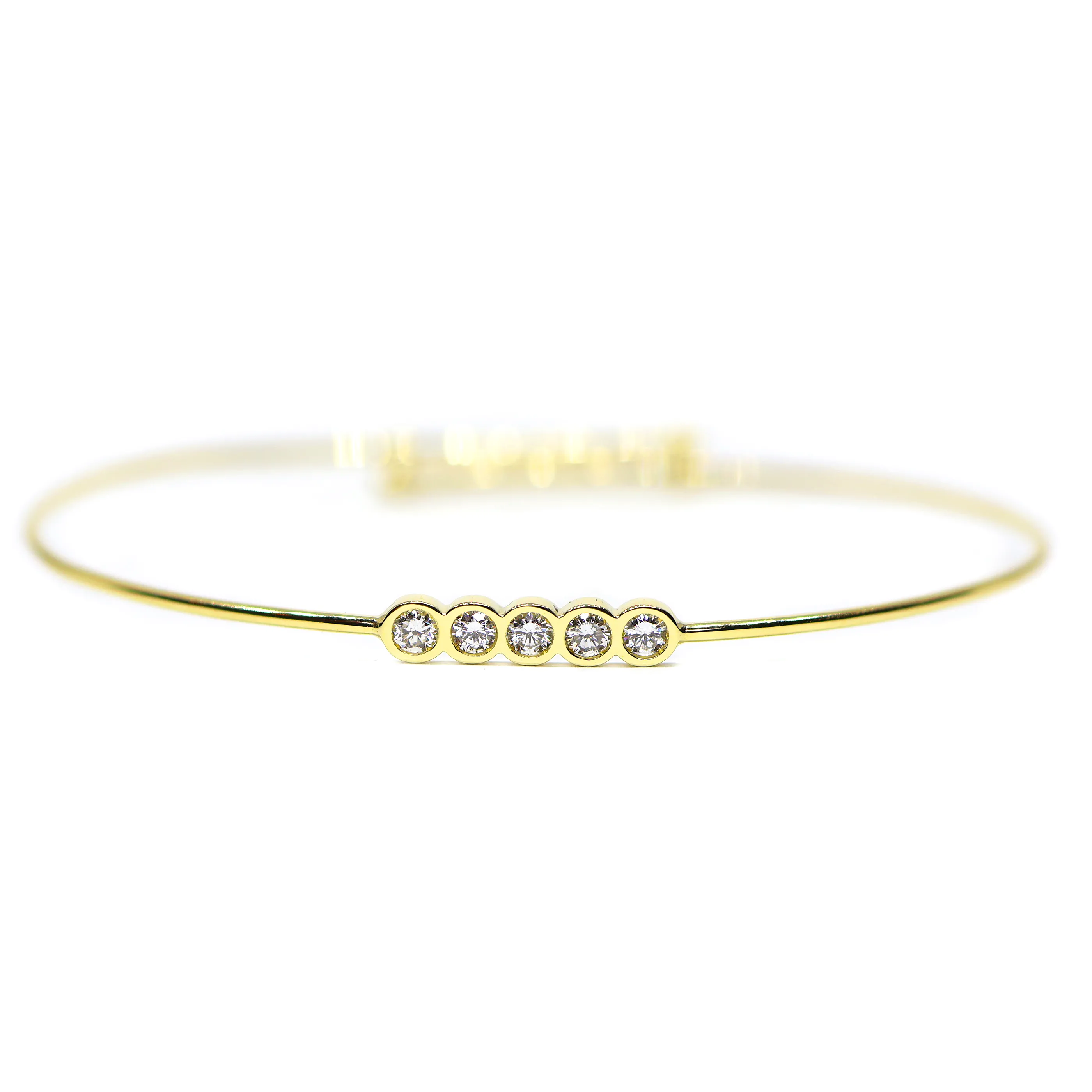 Zlatý náramek s brilianty 0,35ct