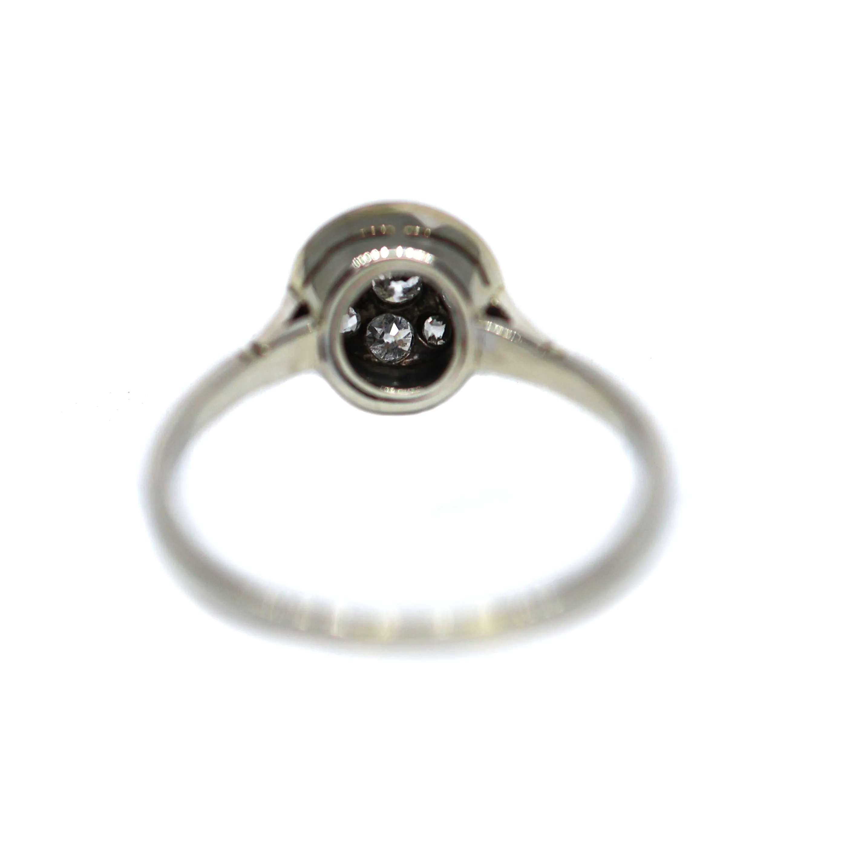 Art deco zlatý prsten s diamanty 0,35ct - 5