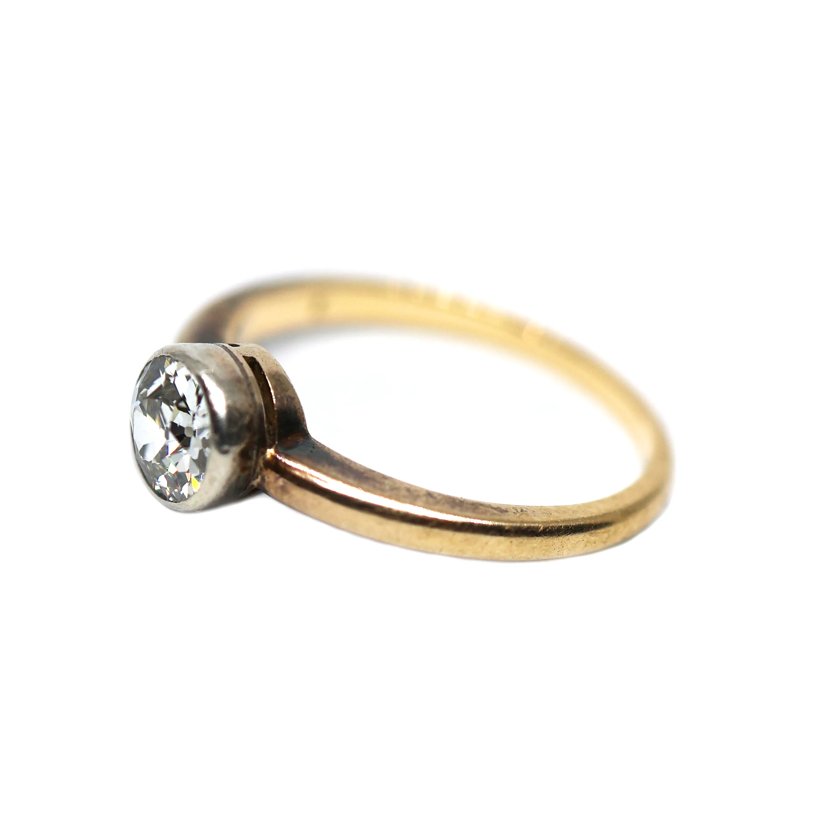 Zlatý prsten s diamantem 0,70 ct