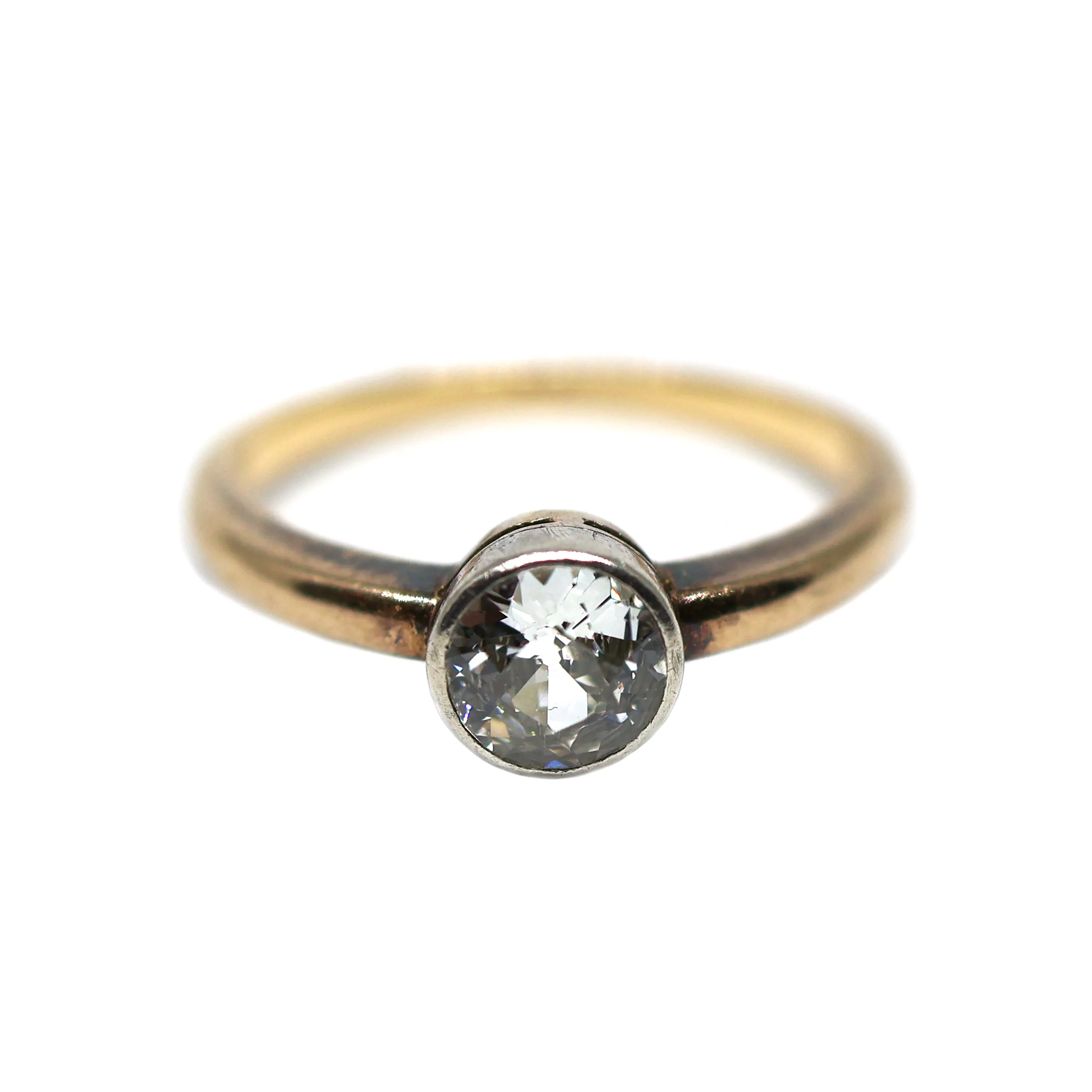 Zlatý prsten s diamantem 0,70 ct - 2
