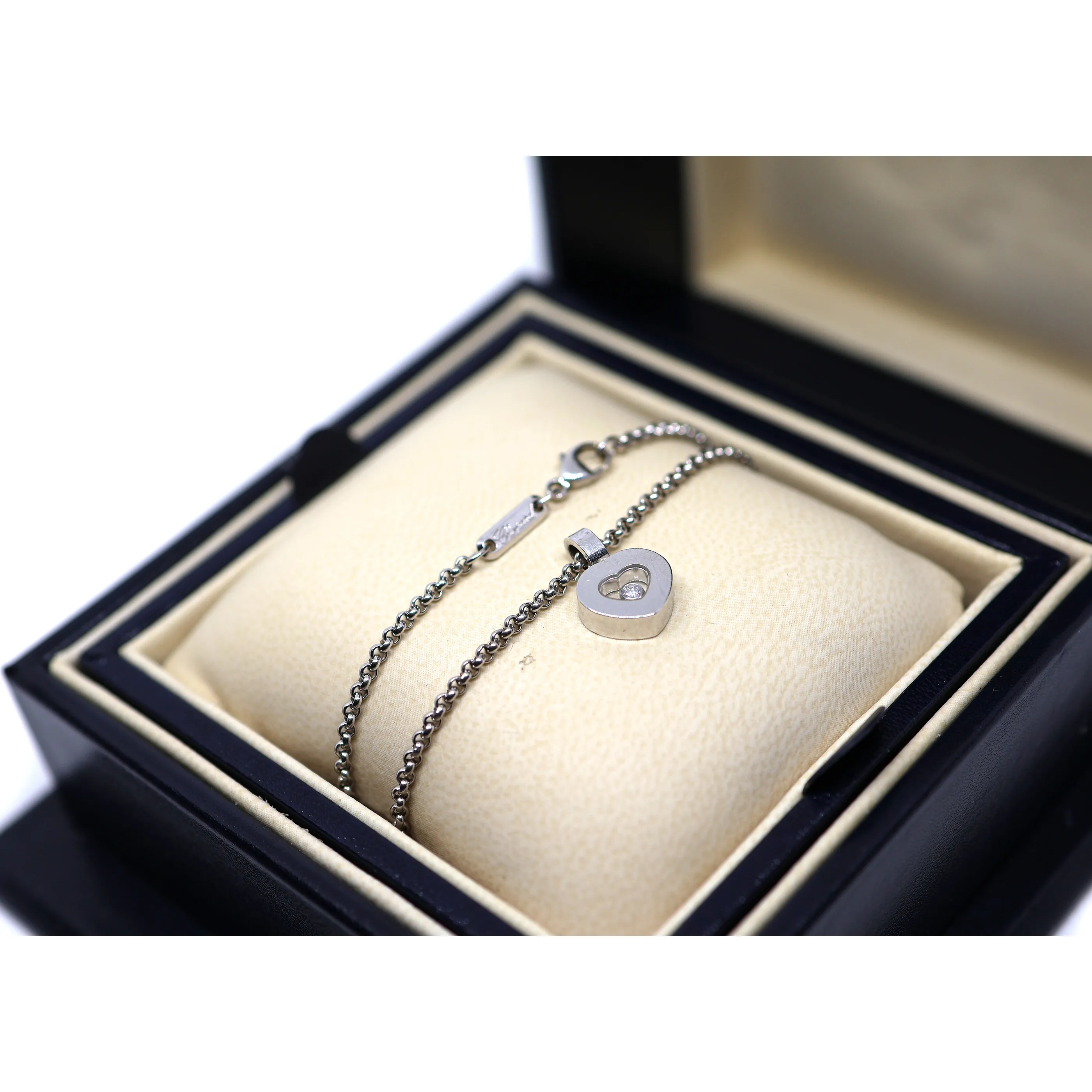 Chopard zlatý náhrdelník srdce s briliantem - 8