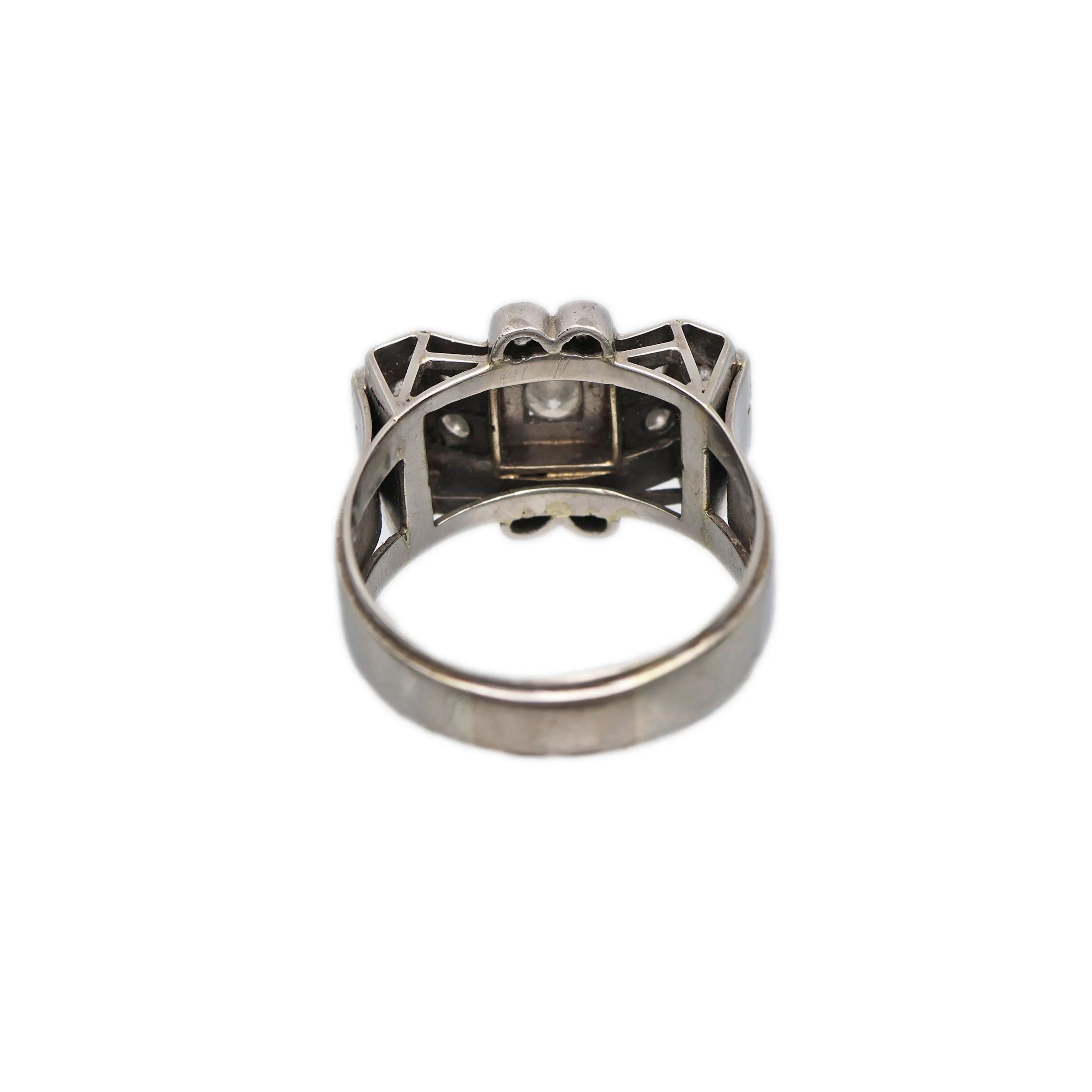 Art deco zlatý prsten s brilianty 0,40ct