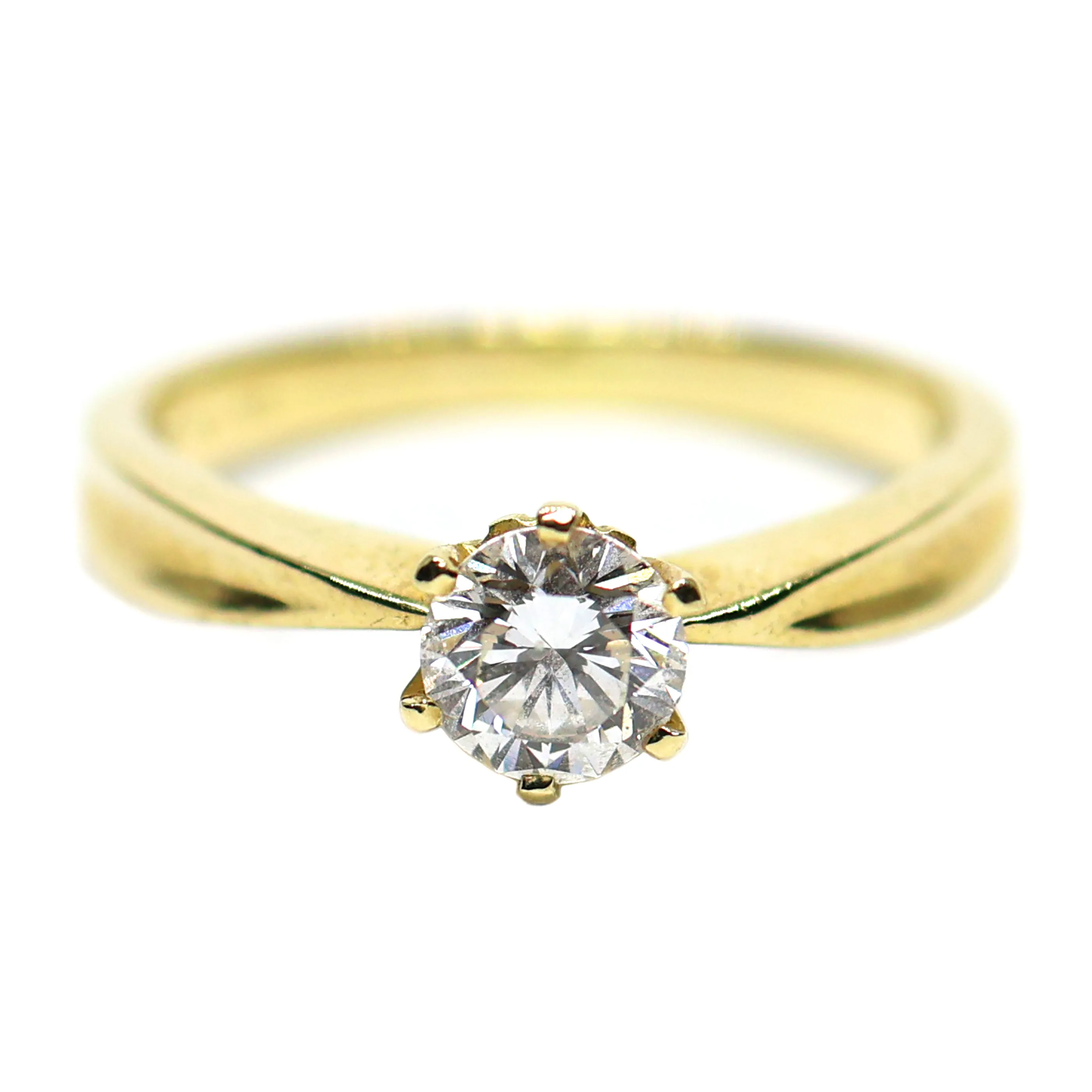ALO Diamonds Zlatý prsten s briliantem 0,70ct (vzácně bílý)