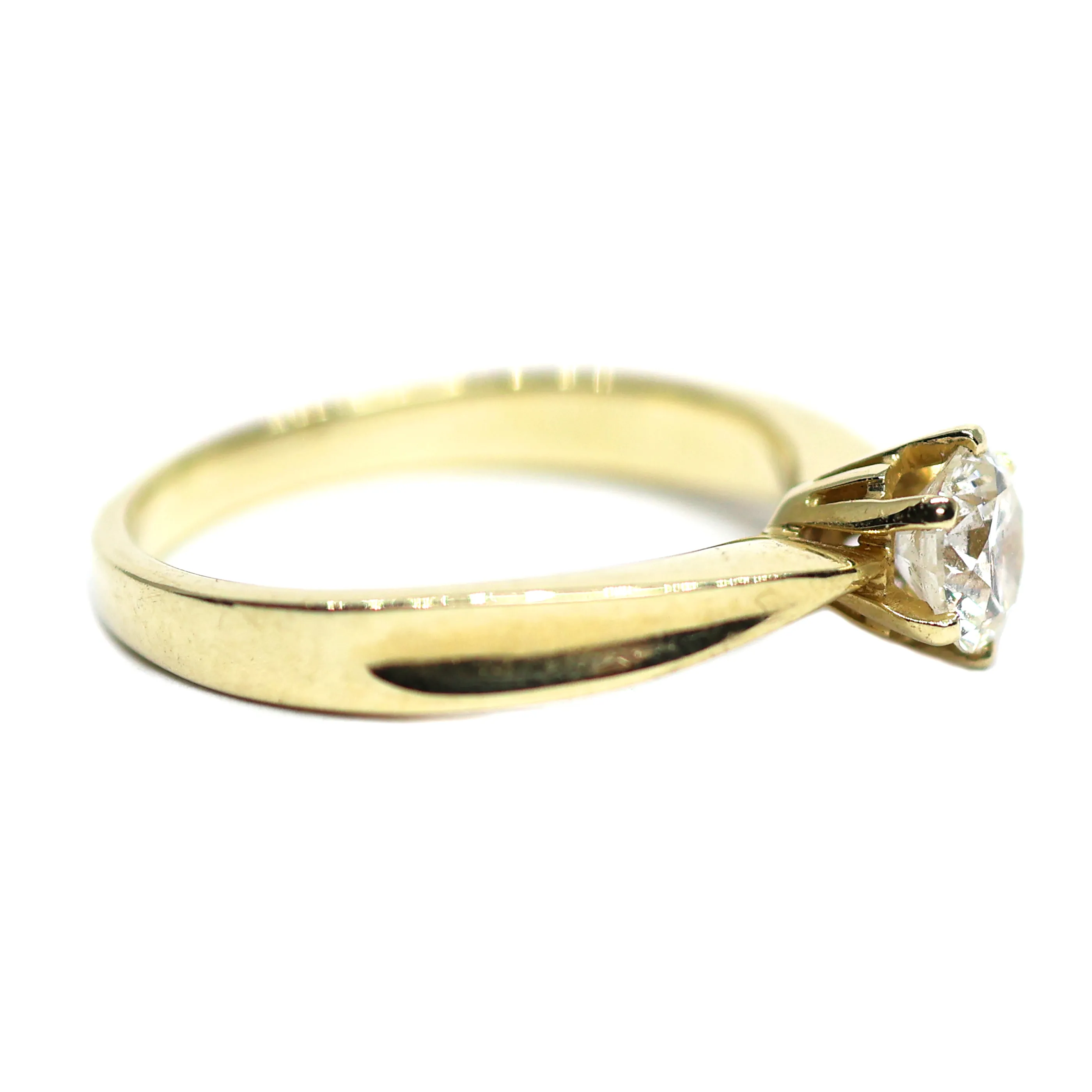 ALO Diamonds Zlatý prsten s briliantem 0,70ct (vzácně bílý) - 2