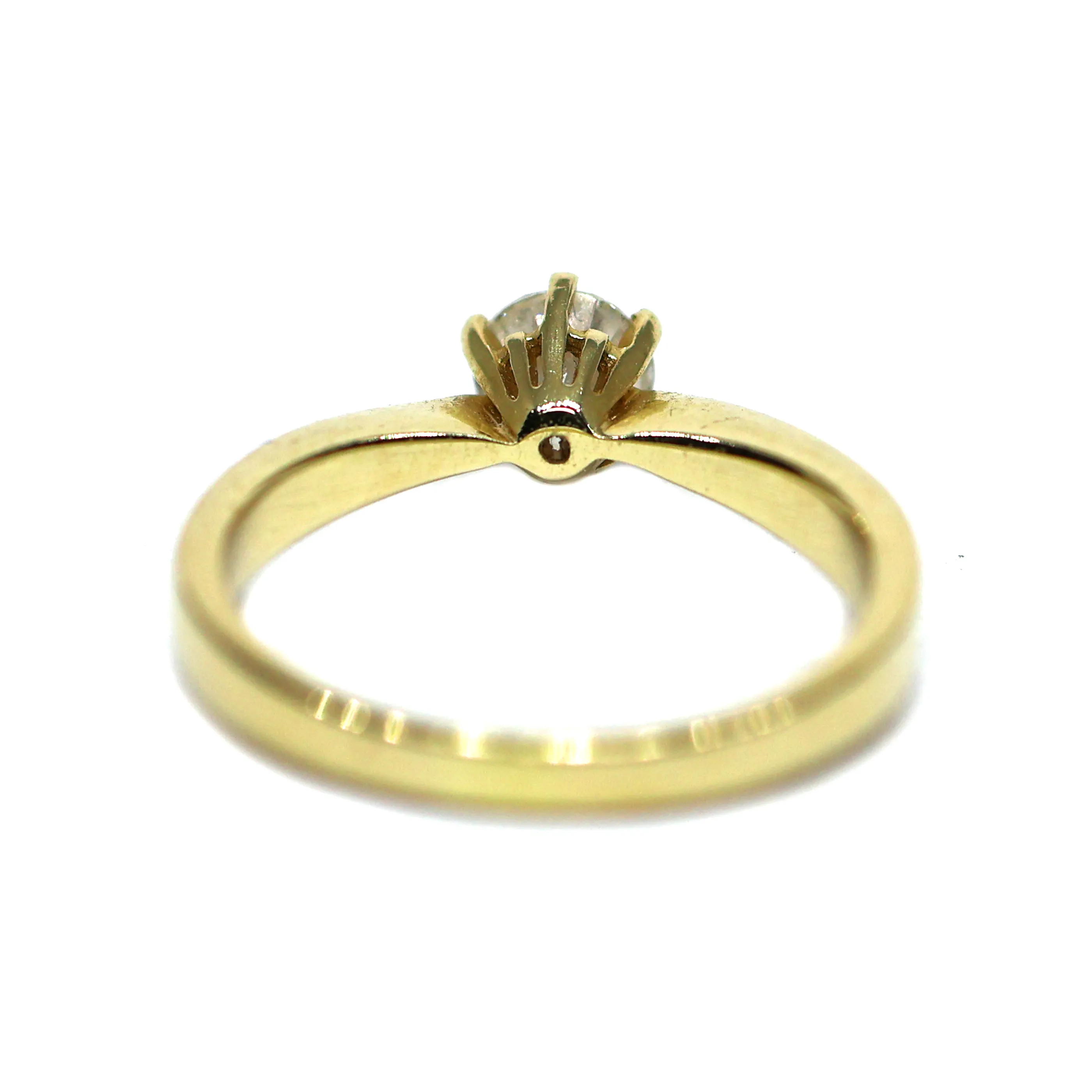 ALO Diamonds Zlatý prsten s briliantem 0,70ct (vzácně bílý) - 3