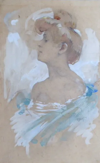 Otto Peters – Secesní dívka - 3