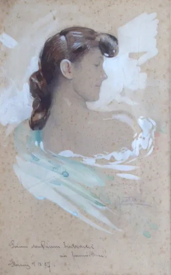 Otto Peters – Secesní hnědovláska - 3