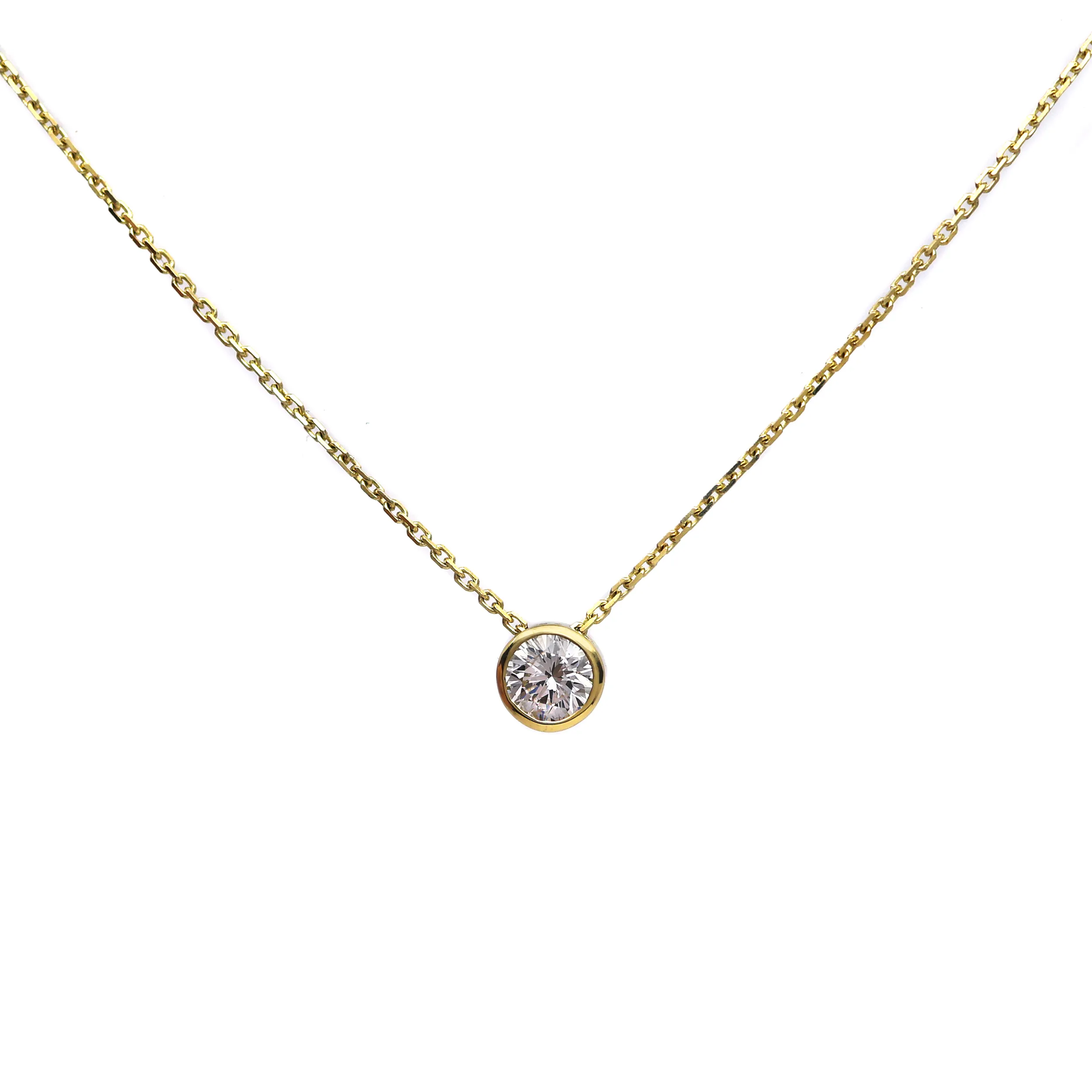 Zlatý přívěsek s diamantem 0,35ct(vzácně bílý E-F-G) + certifikát