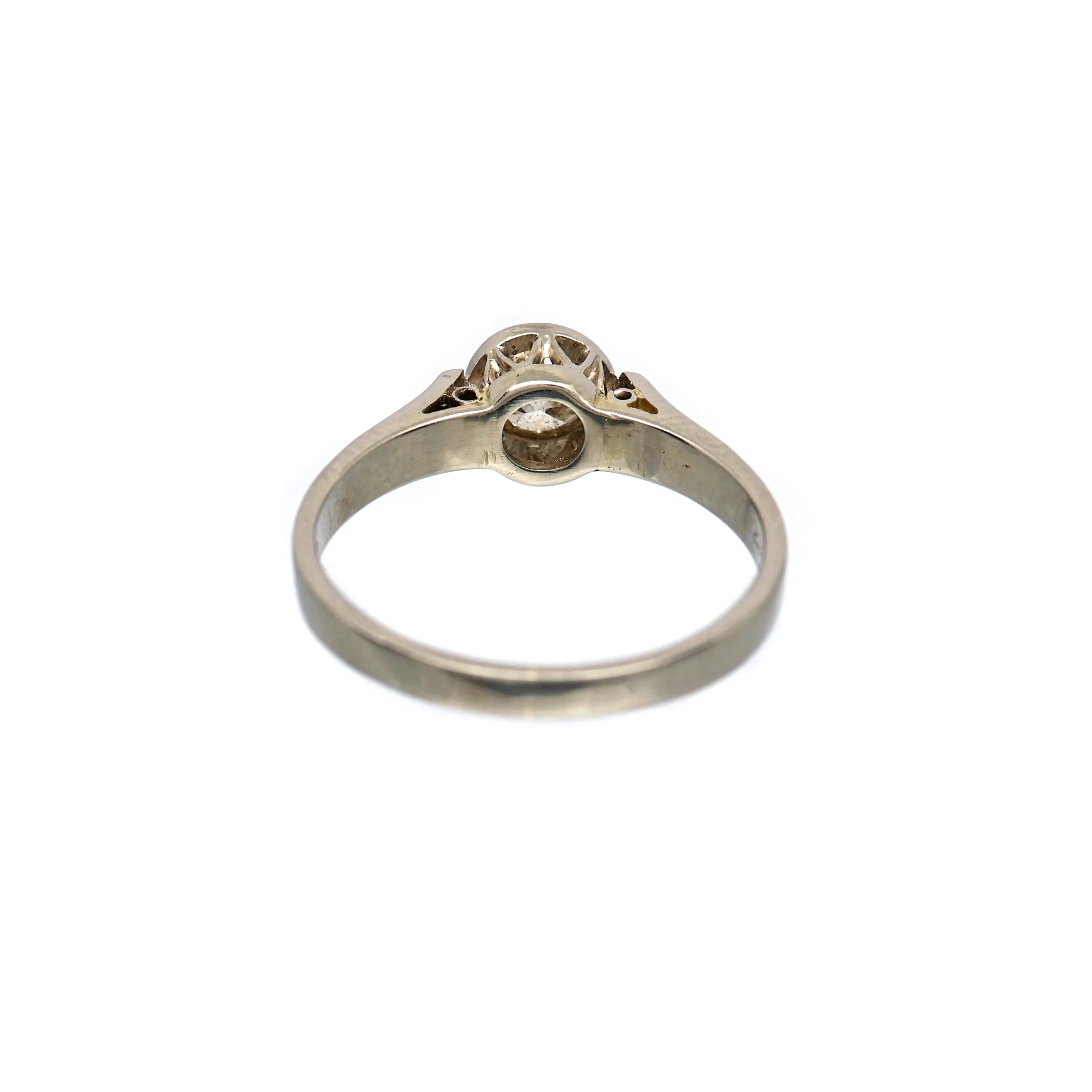 Art deco zlatý prsten s diamantem 0,60ct - 4