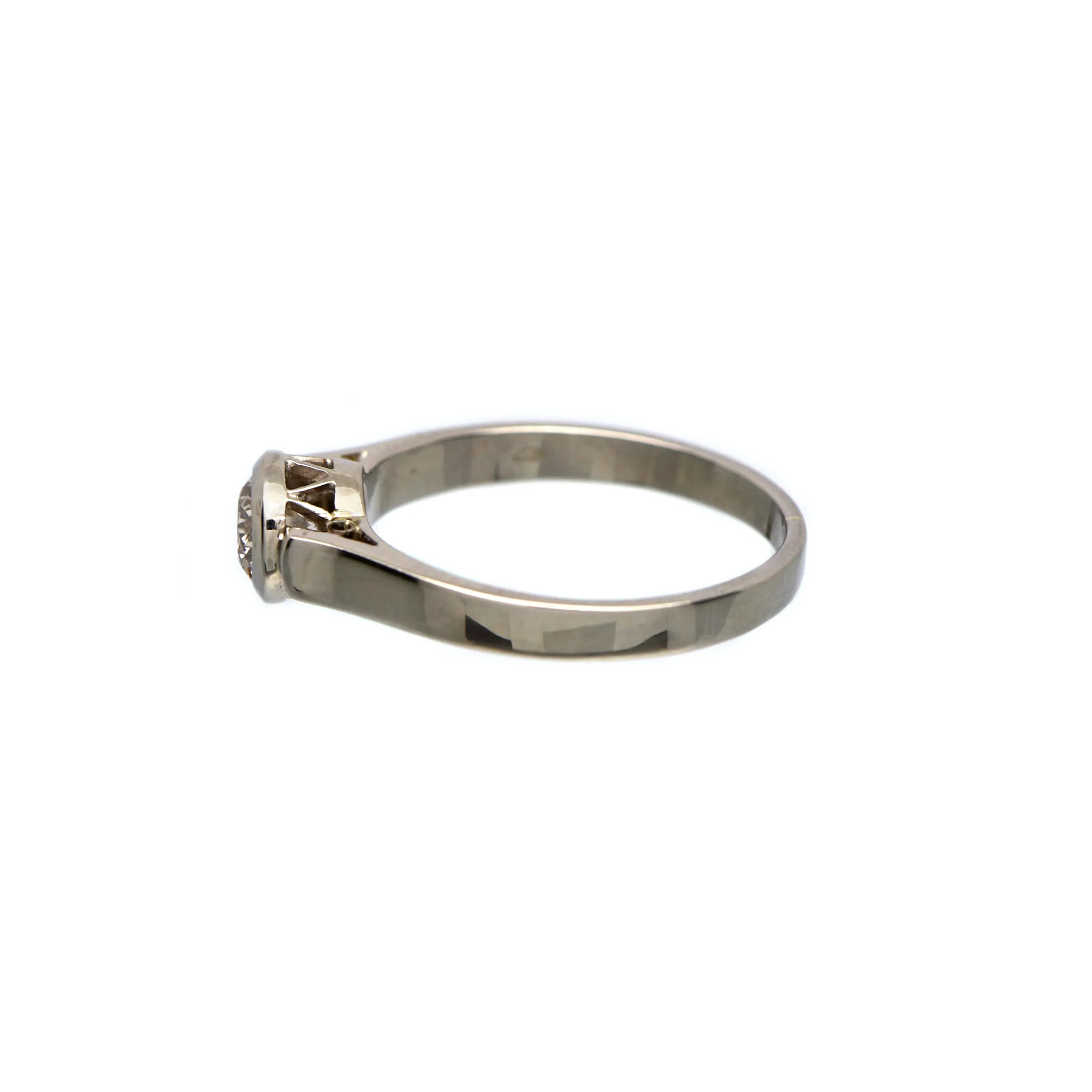 Art deco zlatý prsten s diamantem 0,60ct - 5
