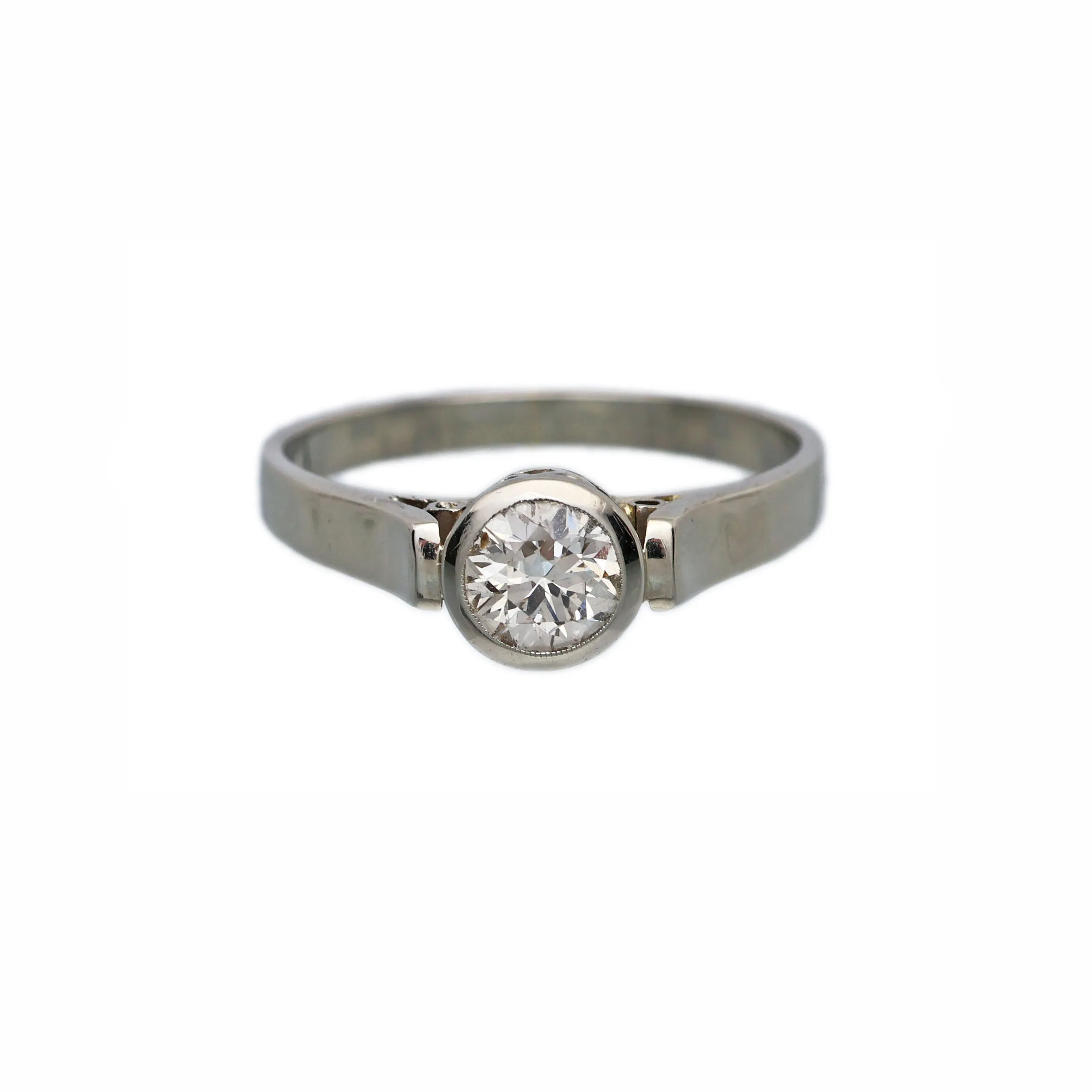 Art deco zlatý prsten s diamantem 0,60ct