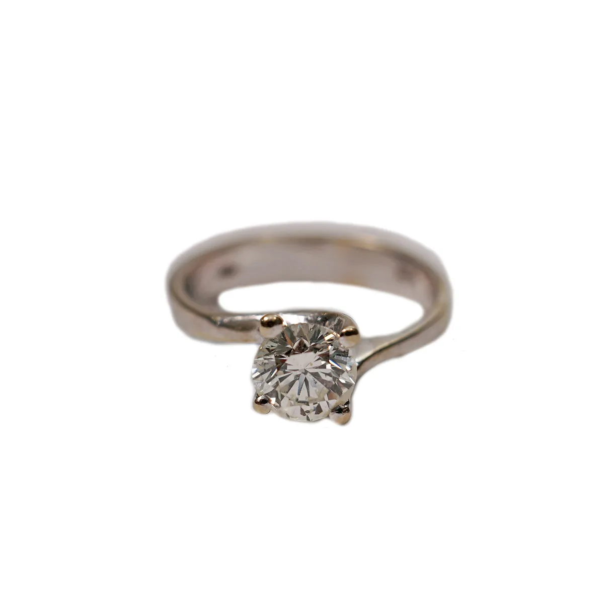 Zlatý prsten s briliantem 0,90 ct - 2