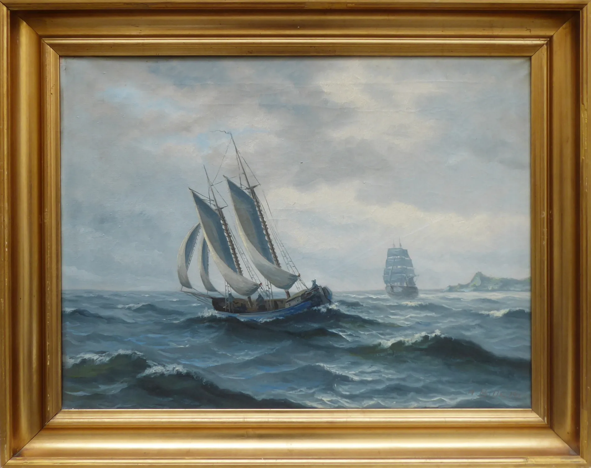 A. Bille – Plachetnice na moři