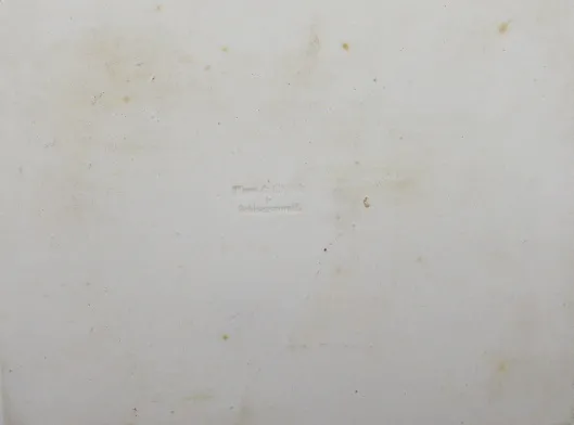 Krajina s poutníkem – malba na porcelánu - 4