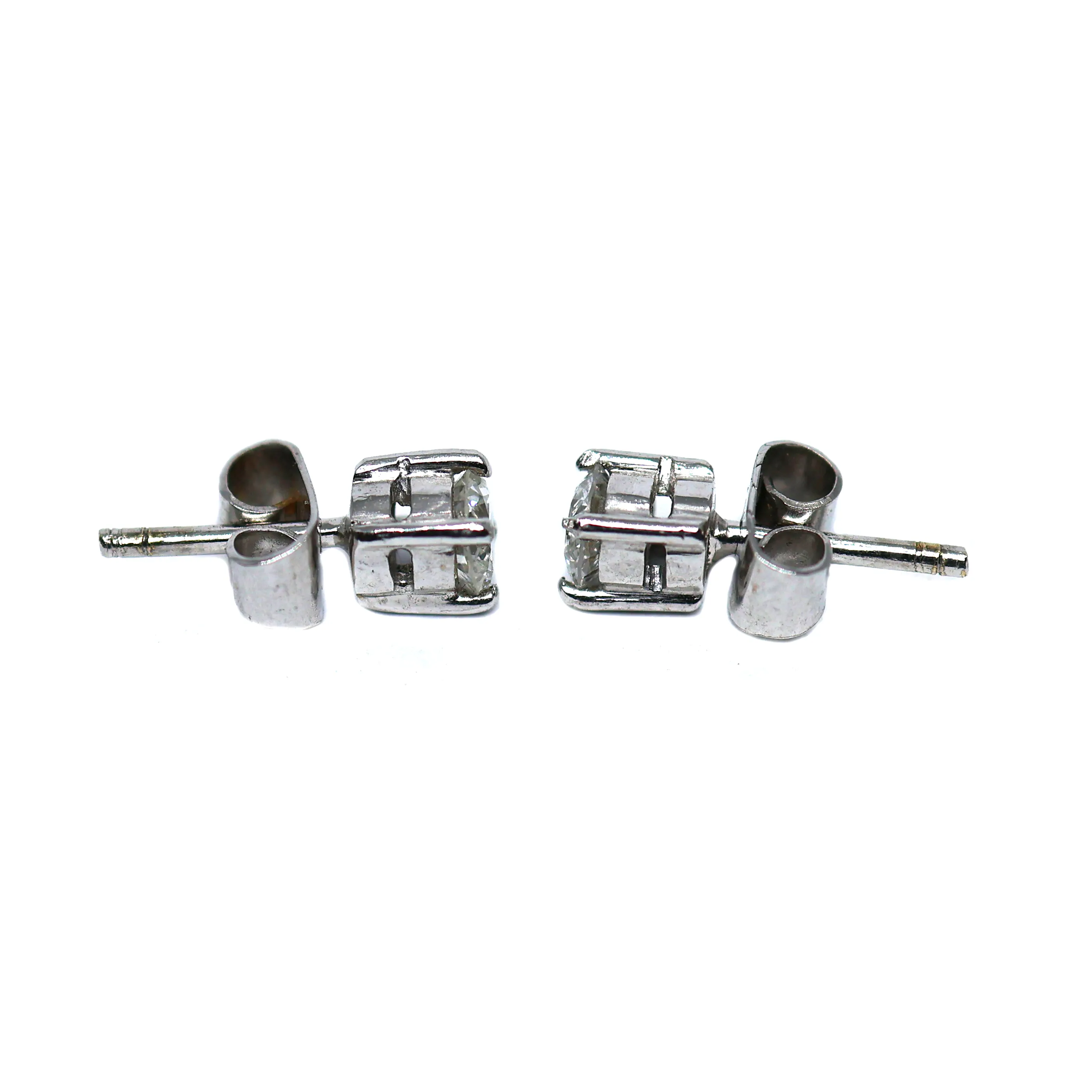 Zlaté náušnice s brilianty 0,50 ct (W, VS) - 3