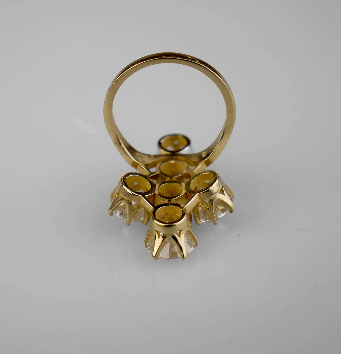 Zlatý prsten s diamanty – 6,18 ct - 6