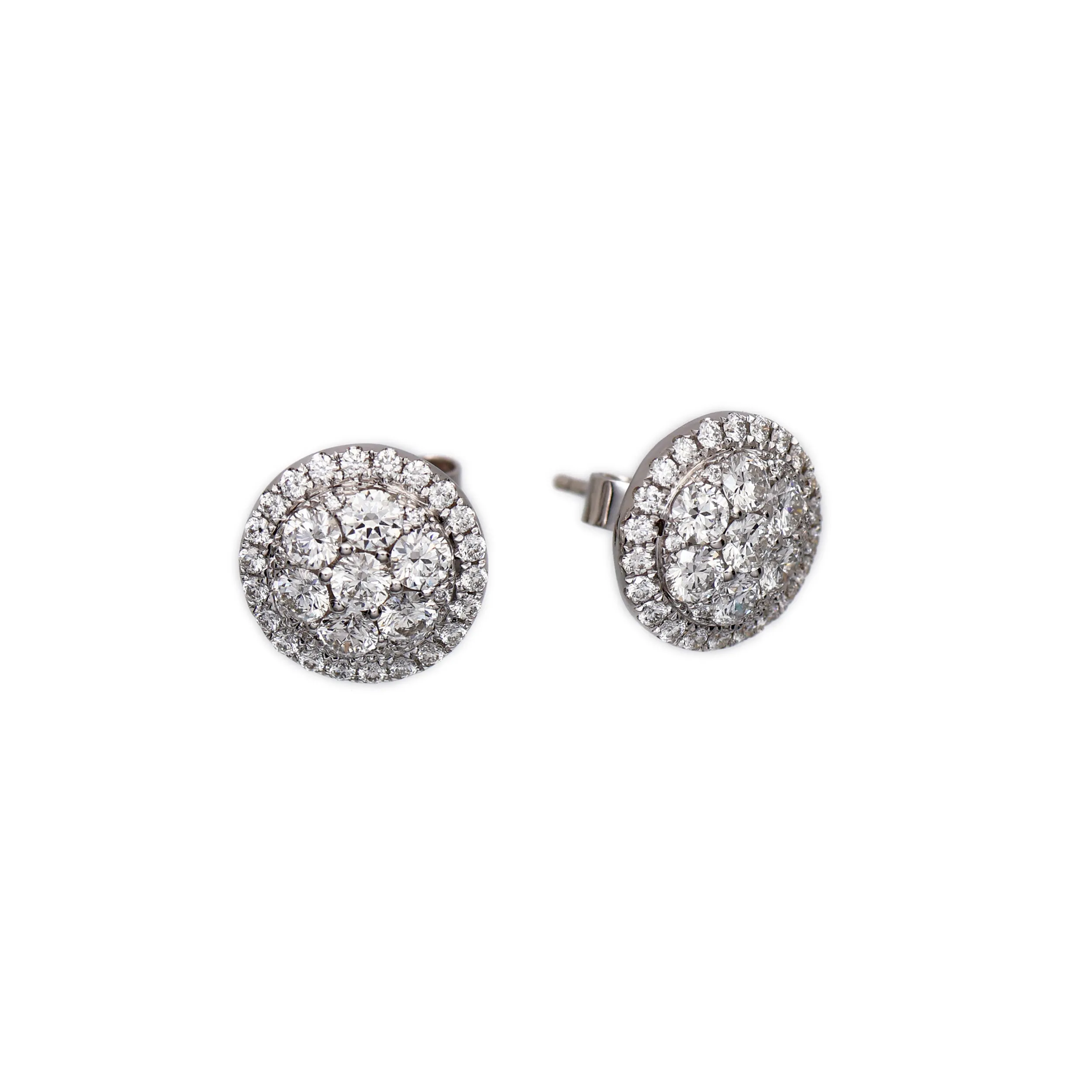 Zlaté náušnice s brilianty 1,60ct - 2