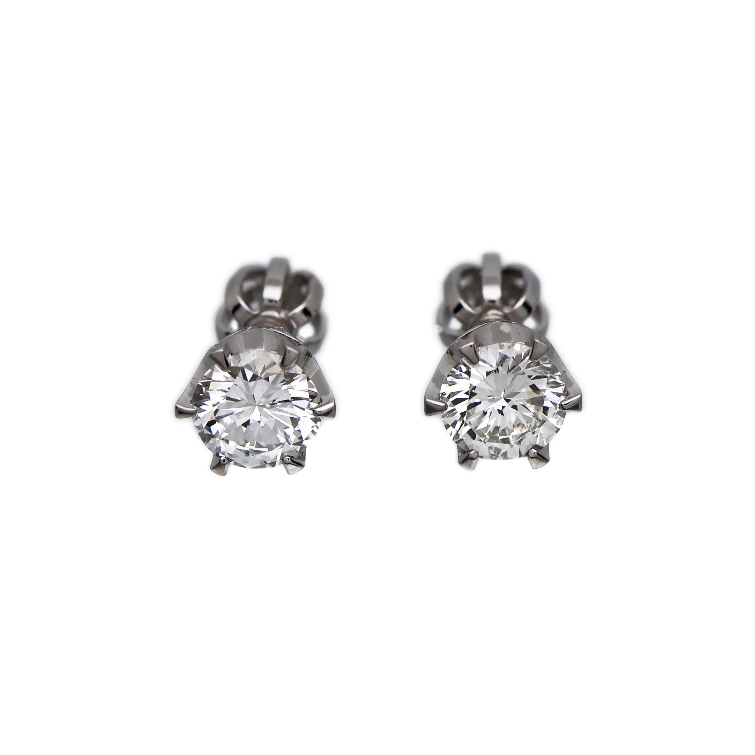 Zlaté náušnice s brilianty 1,01 ct + GIA mezinárodní certifikát - 2