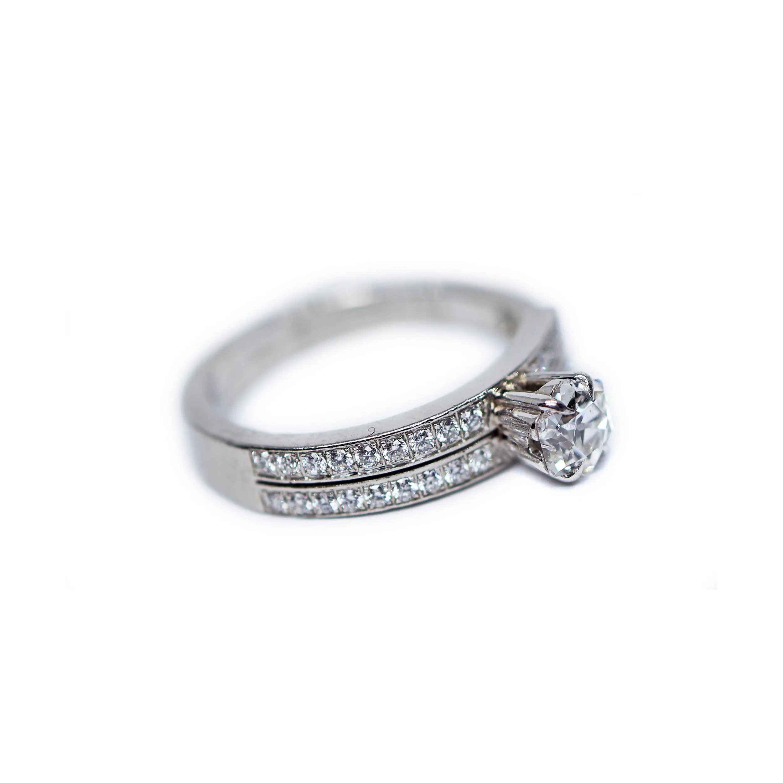 Platinový prsten s diamanty 0,56ct (E, IF) a 0,23ct(D-E-F) +certifikát IGI - 3