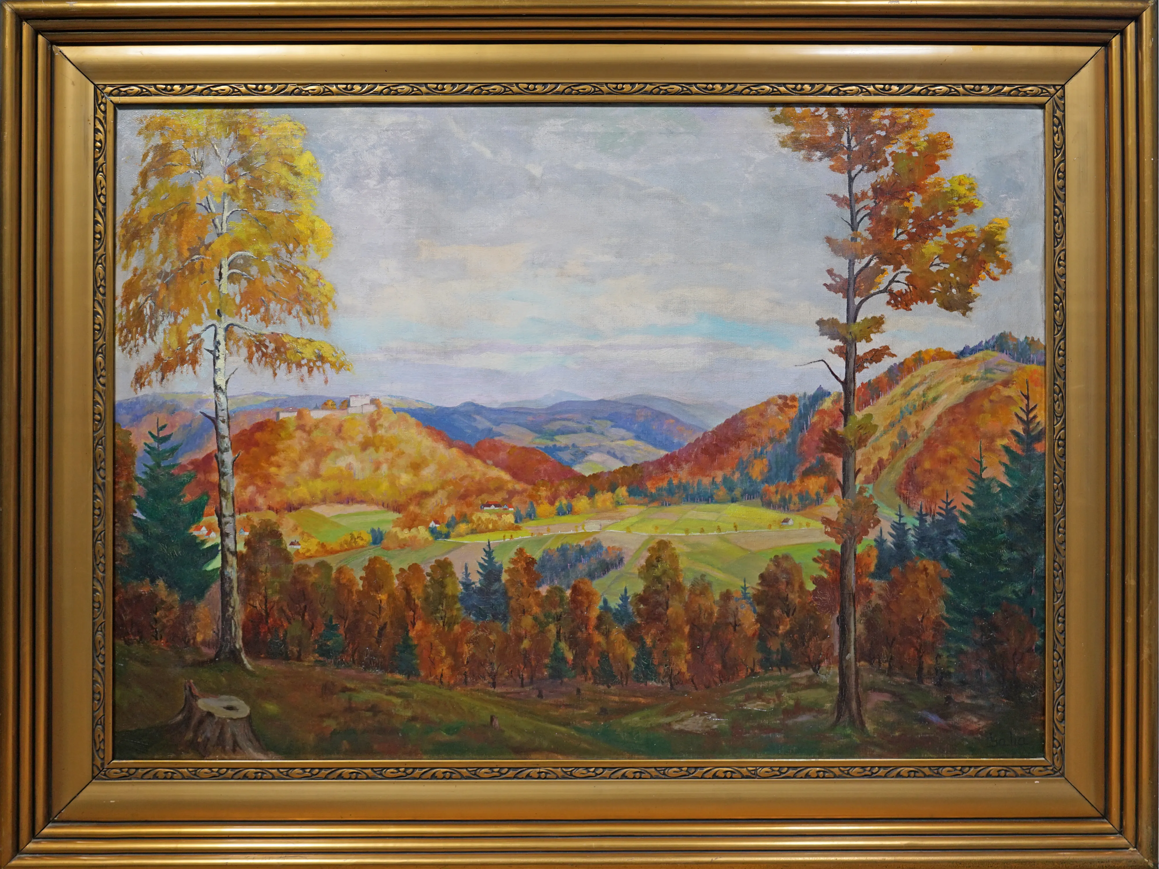 Pohled na Hukvaldy – velký formát