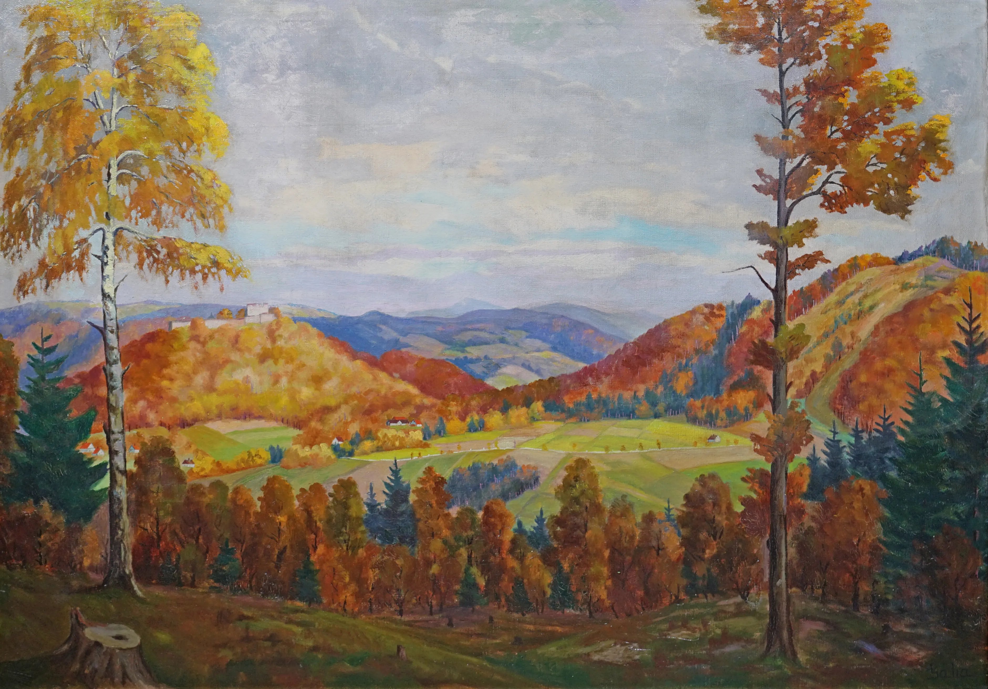 Pohled na Hukvaldy – velký formát - 2