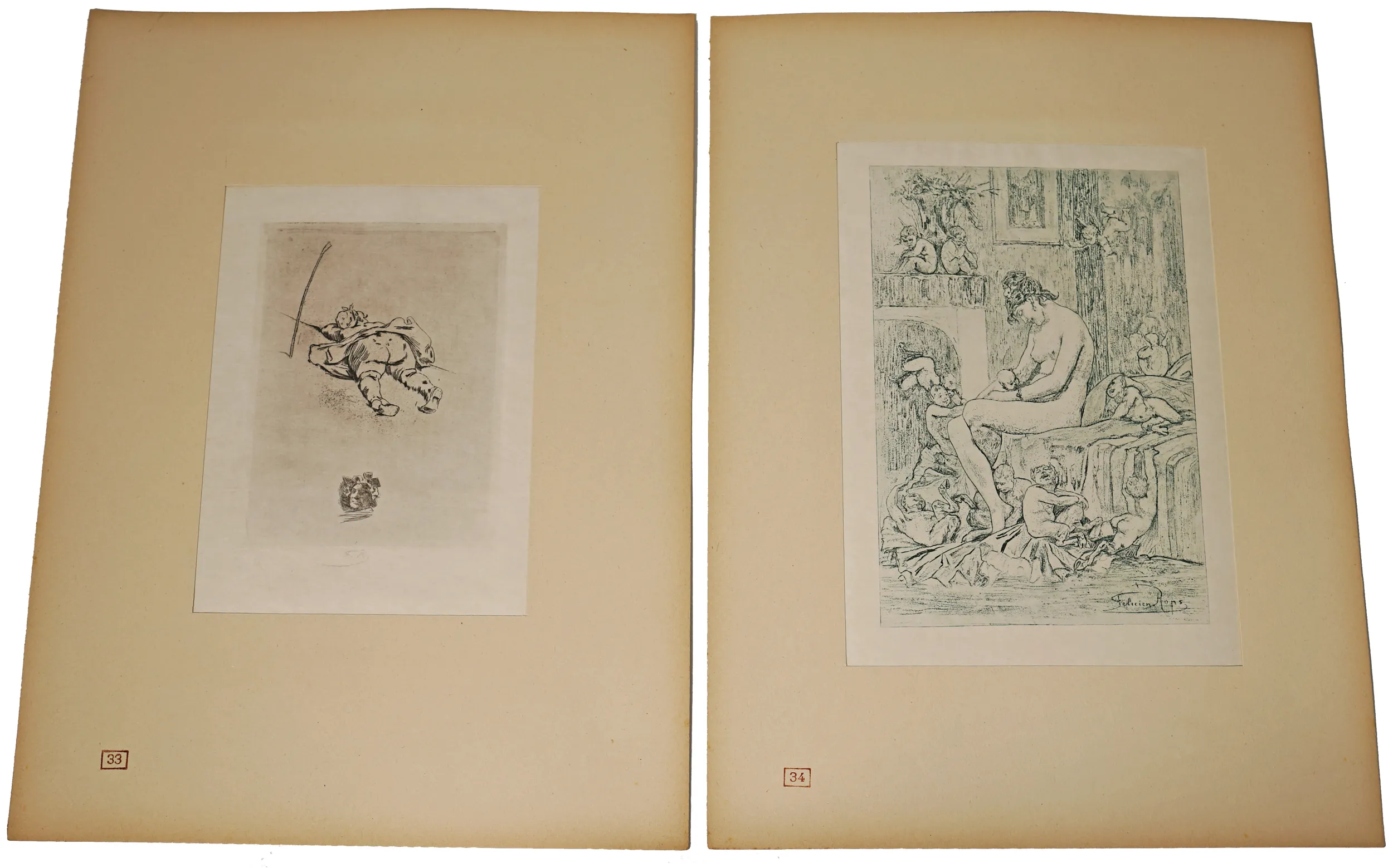 Felicien Rops – 42 Ks – Erotické dílo Feliciena Ropse 1905 - 18